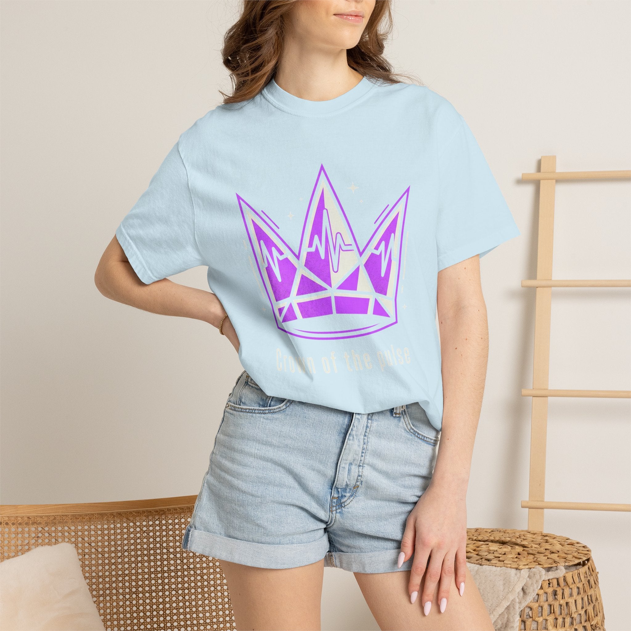 Power Runs Black PRB Crown Graphic T-Shirt — Purple Royal Crown Streetwear Tee by Power Runs Black