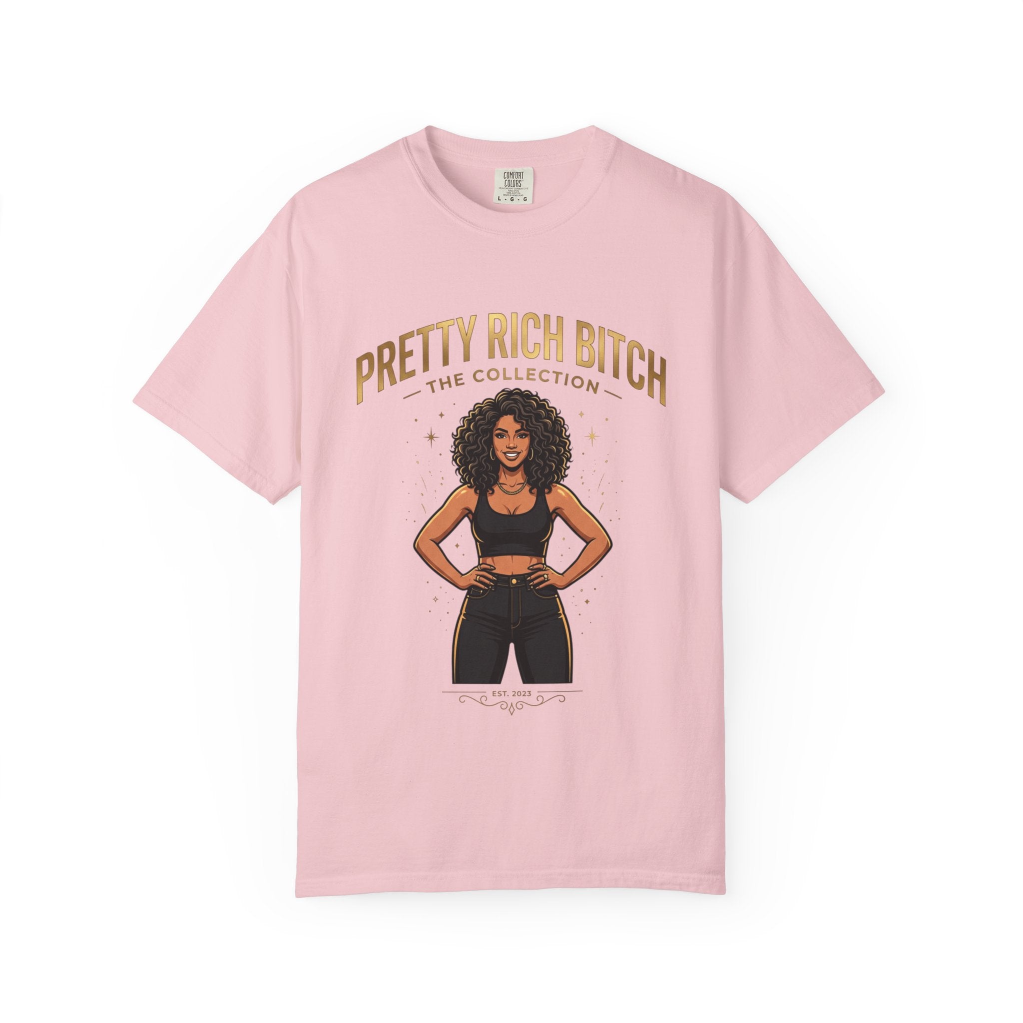 Pretty Rich Bitch The Collection by PRB T-Shirt — Empowered Black Woman Graphic Tee by Power Runs Black