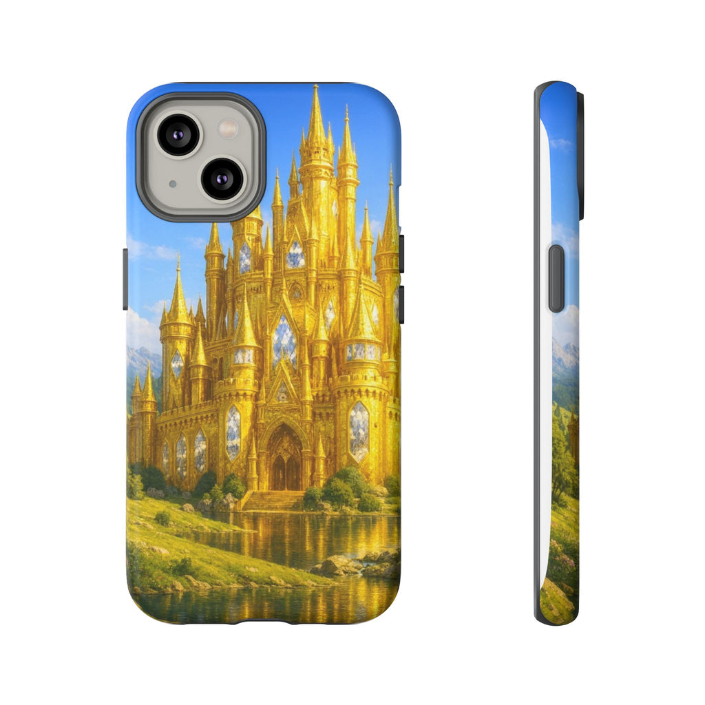 PRB Golden Castle iPhone Case | Fantasy Palace Phone Case by Power Runs Black