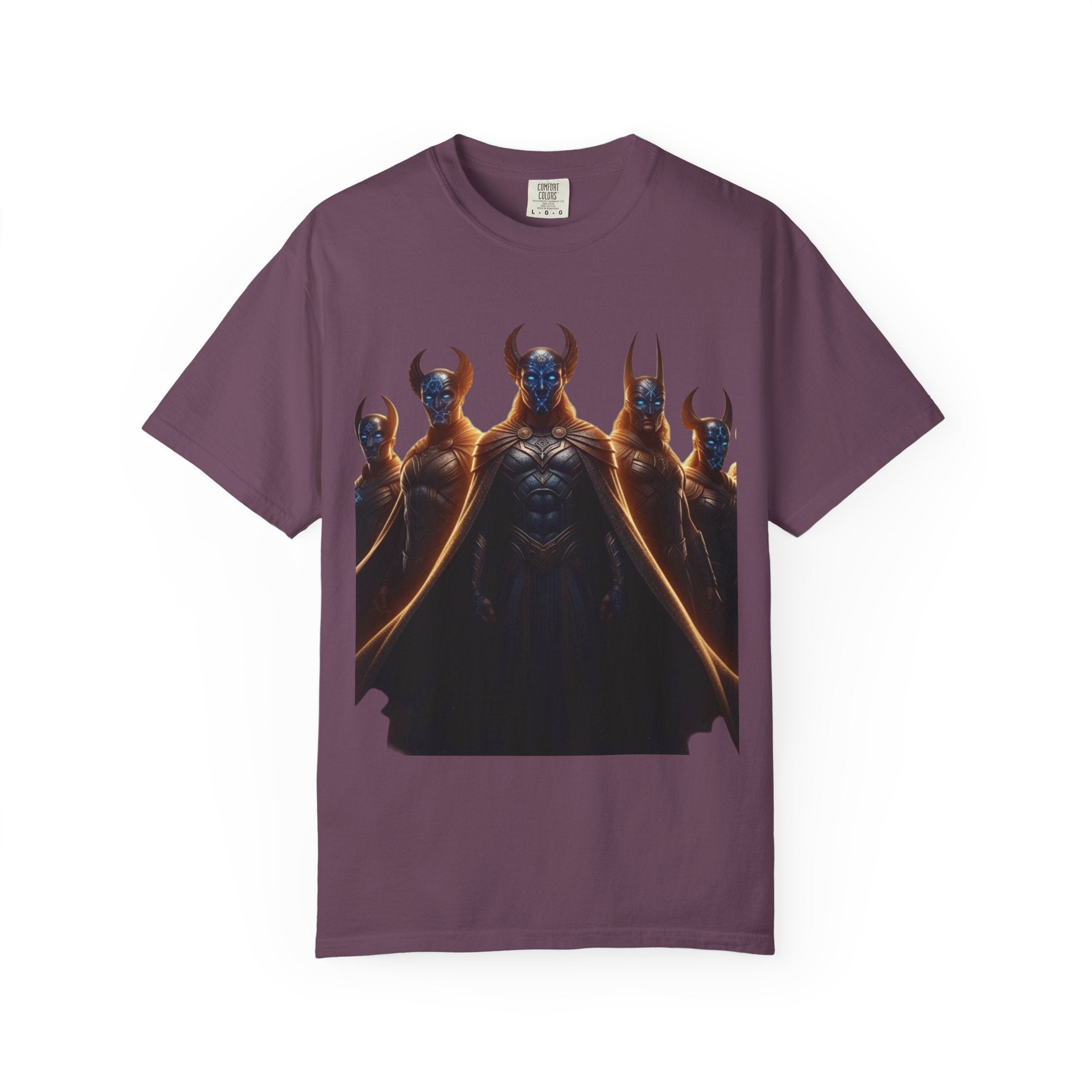 Power Runs Black PRB Dark Legion Graphic T-Shirt — Horned Warriors Fantasy Tee by Power Runs Black