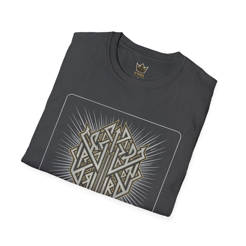 Power Runs Black PRB The Current Geometric Logo T-Shirt by Power Runs Black