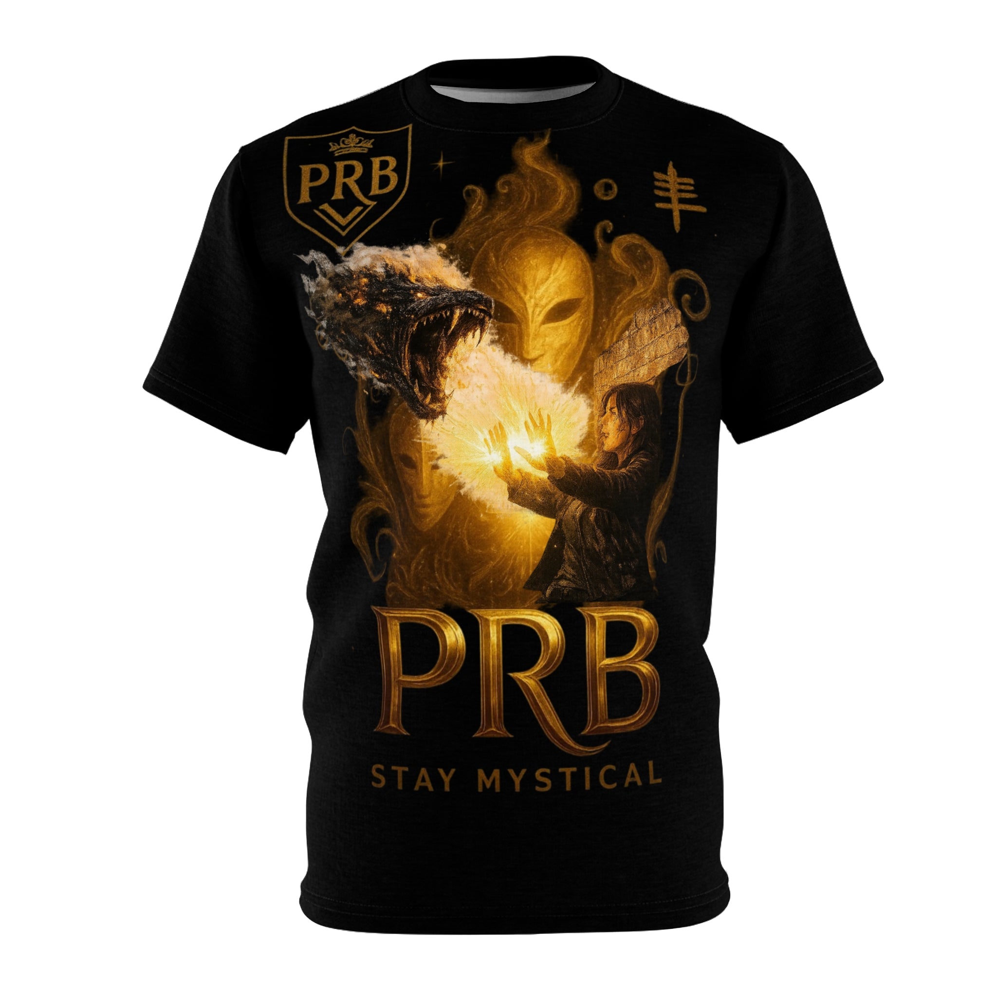 PRB 'Stay Mystical' Fantasy Magic Tee by Power Runs Black