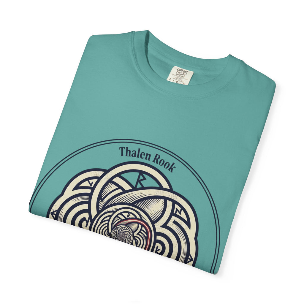 Power Runs Black PRB Thalen Rook Celtic Knot Graphic T-Shirt — "He stared too long..." Quote Tee by Printify