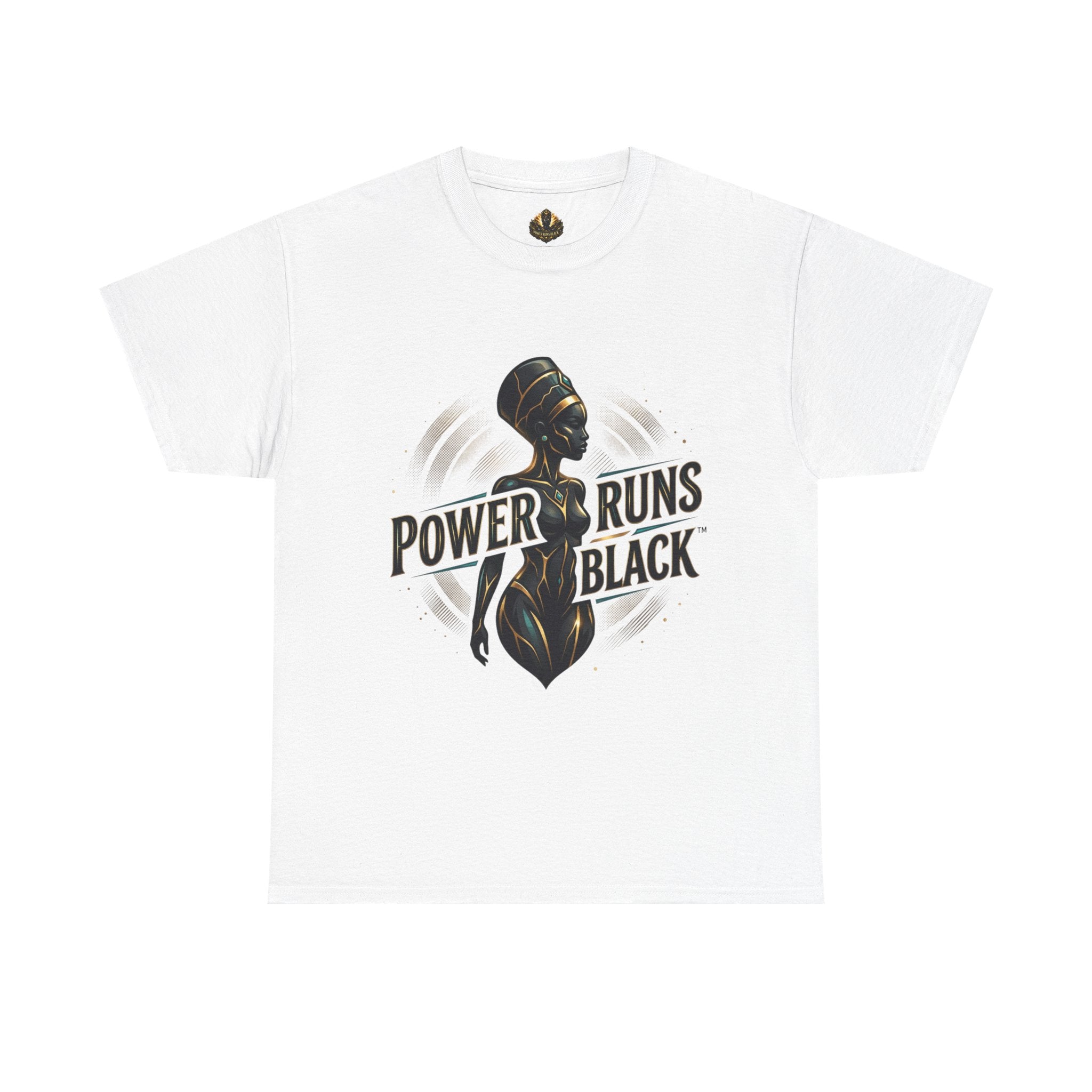 Power Runs Black Queen Goddess Graphics Tee by Power Runs Black