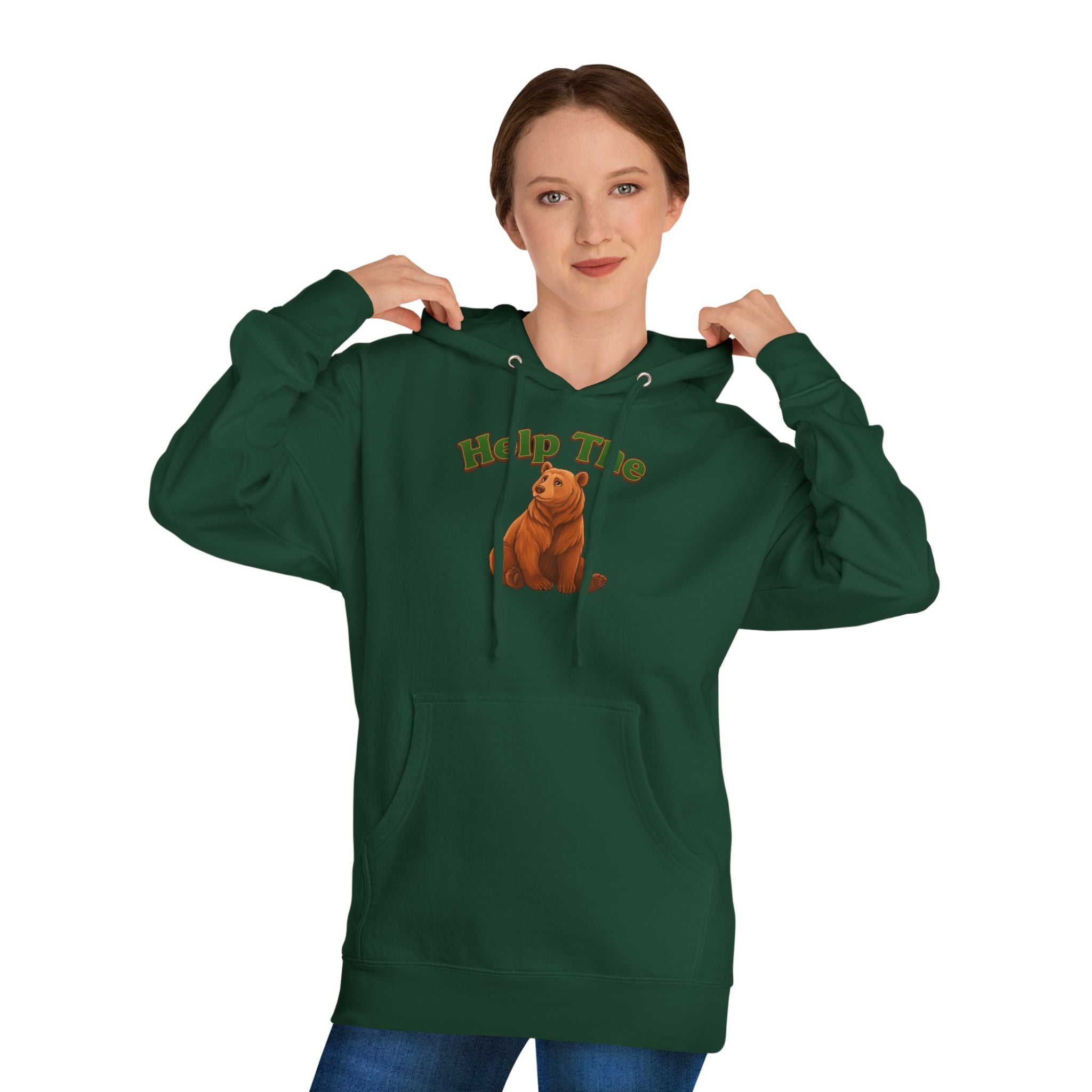PRB "Don't Help Me Help The Bear" Graphic Hoodie by Power Runs Black