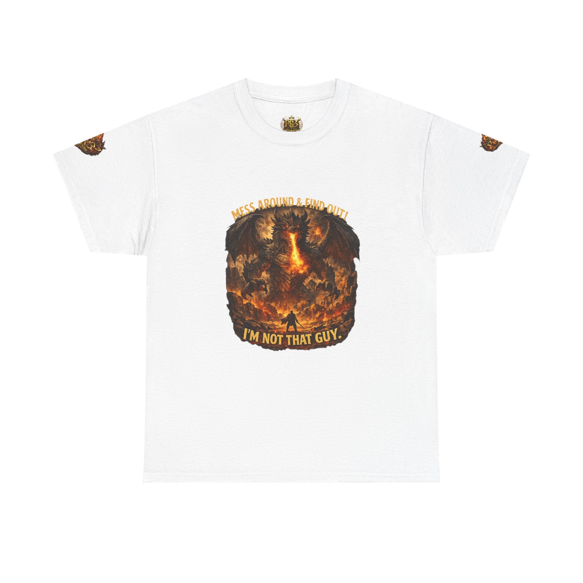 PRB Demonic Warrior Illustration Tee | "I'm Not That Guy" Graphic Shirt by Power Runs Black