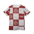 PRB Checkerboard All-Over Print Tee by Power Runs Black