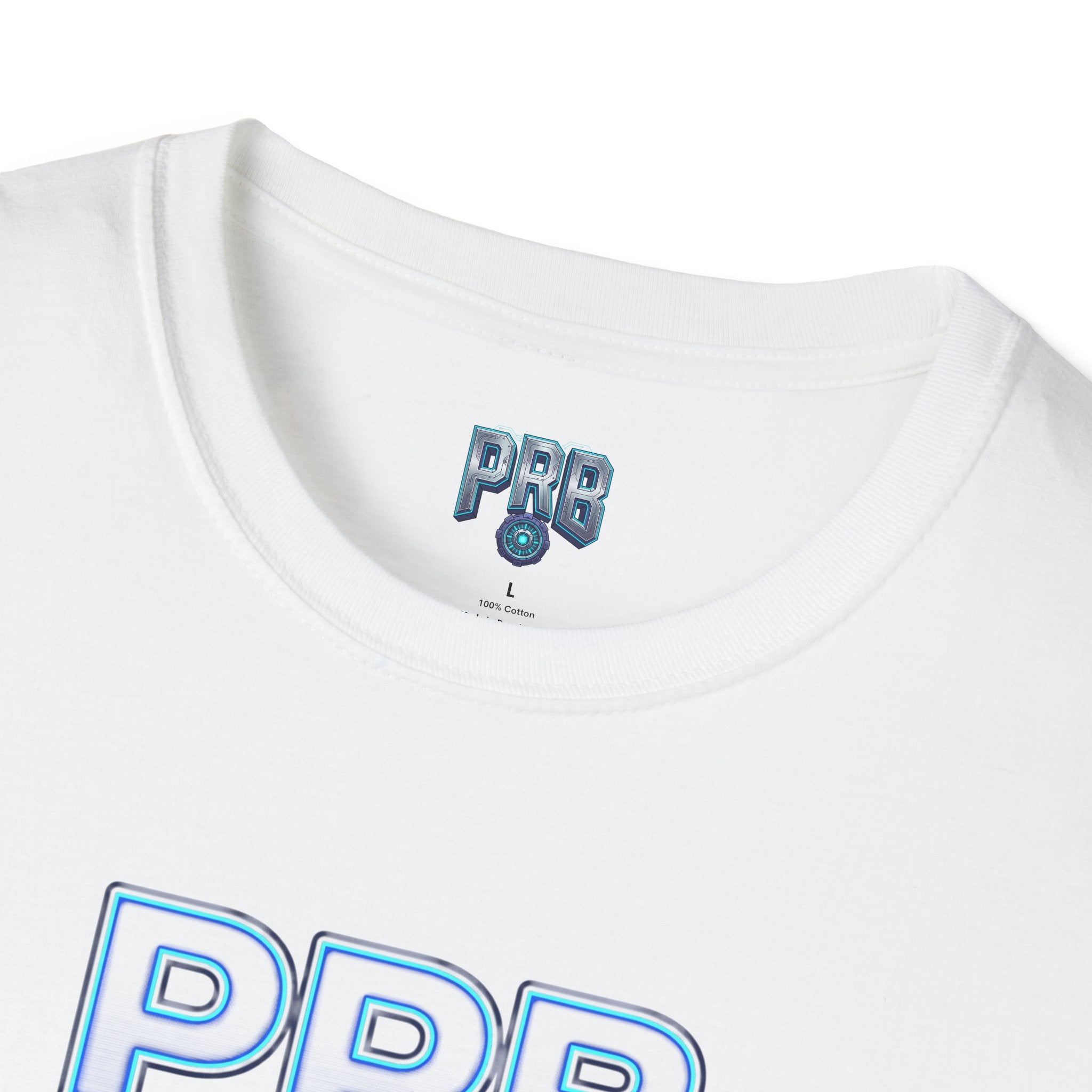 PRB Blackline Futuristic DJ Tee — Electronic Music Graphic T-Shirt by Power Runs Black