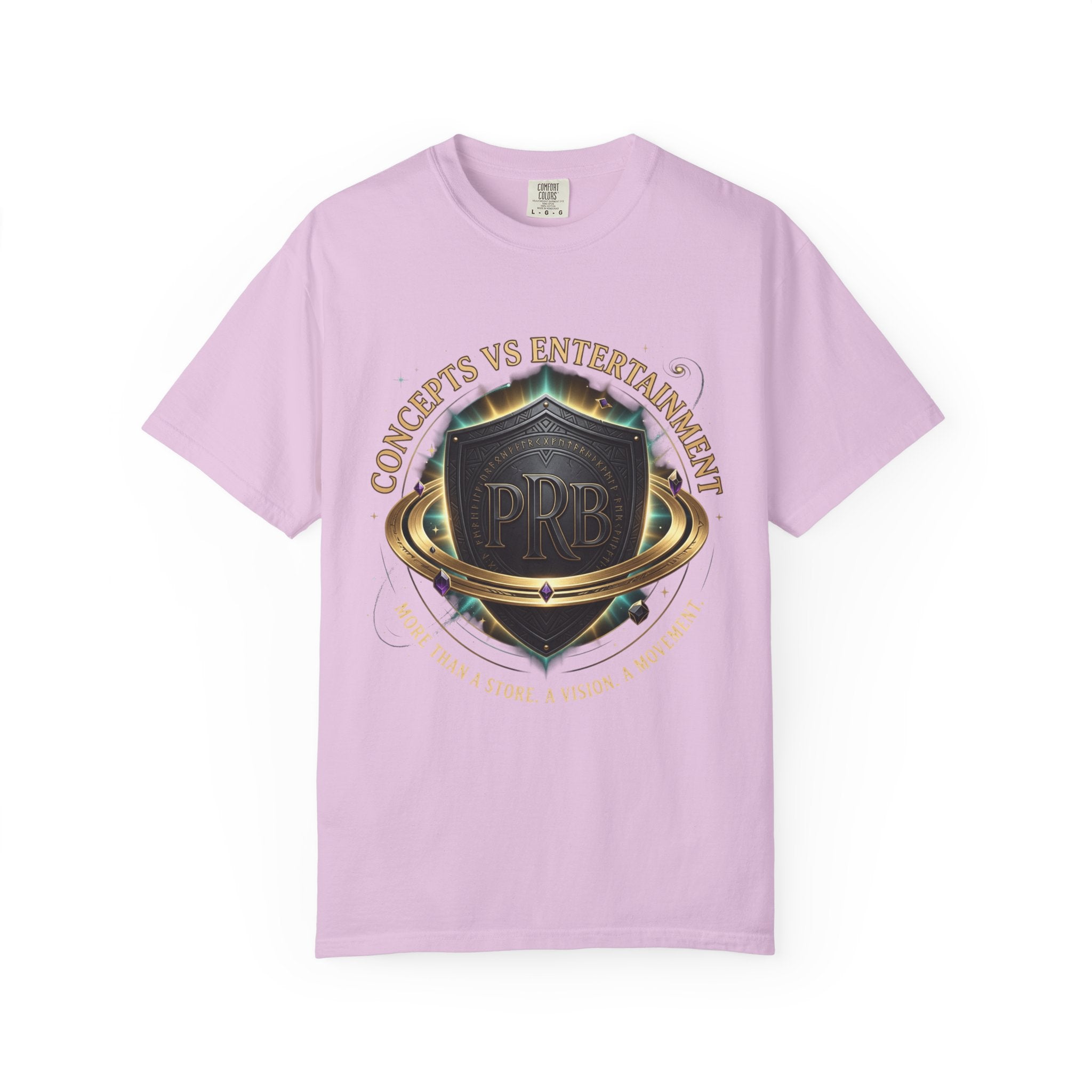 Concepts VS Entertainment Emblem Graphic T-Shirt | Heraldic Crest Tee by Printify