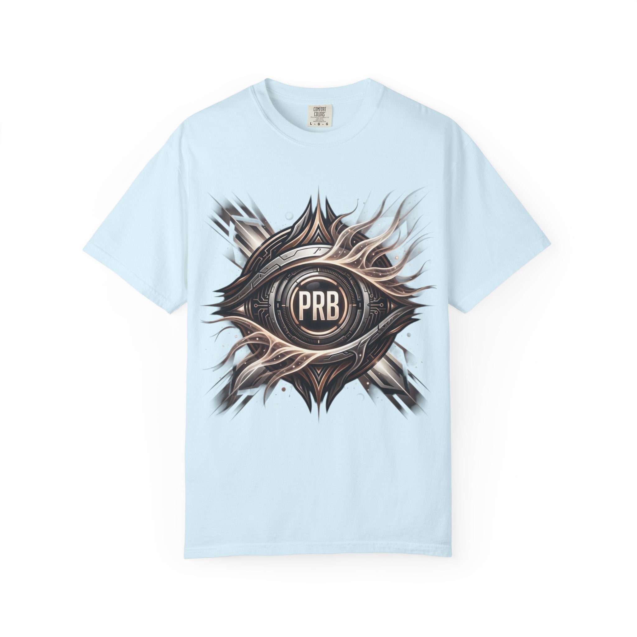 Printify PRB Clairvoyant Engine 4K Abstract Eye Emblem T-Shirt | PRB Center Medallion Graphic - T-Shirt