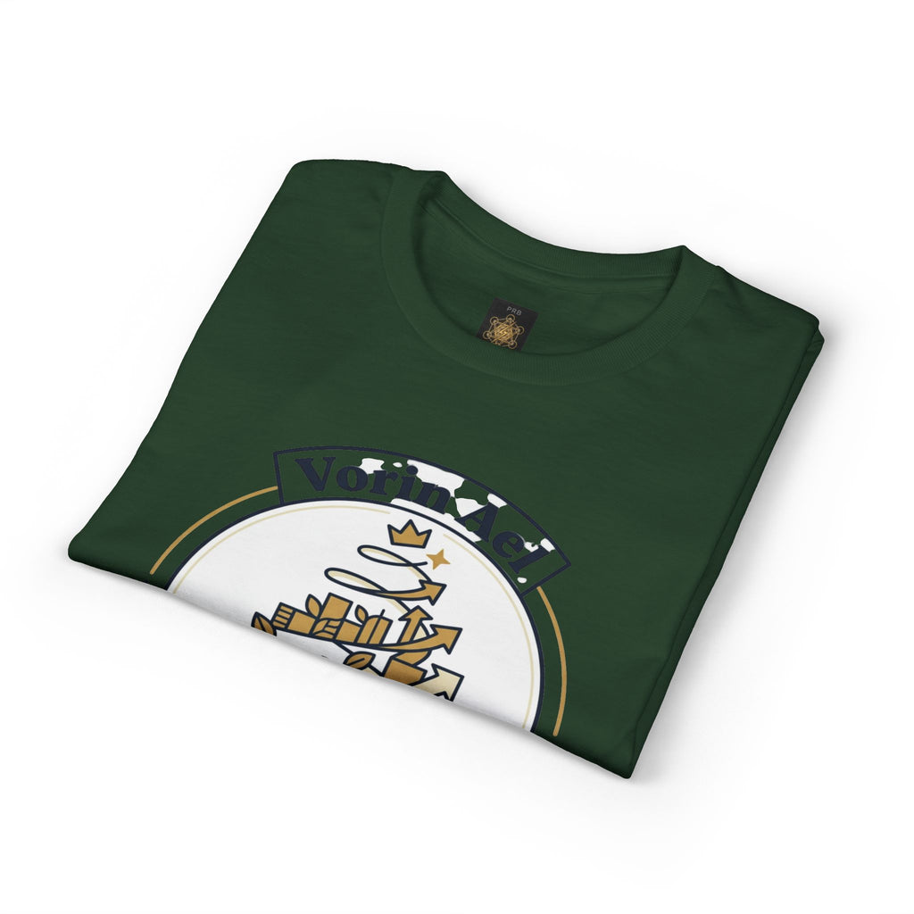 Power Runs Black PRB Vorin Ael Crest T-Shirt — Fantasy Guild Emblem Tee by Printify