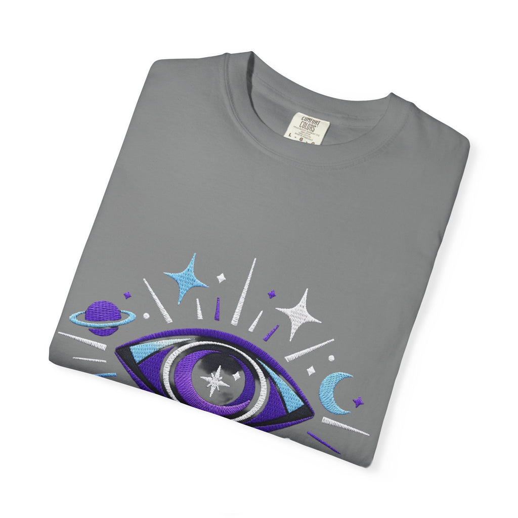 PRB Mystic All-Seeing Eye T-shirt | Cosmic Moon and Stars by Printify