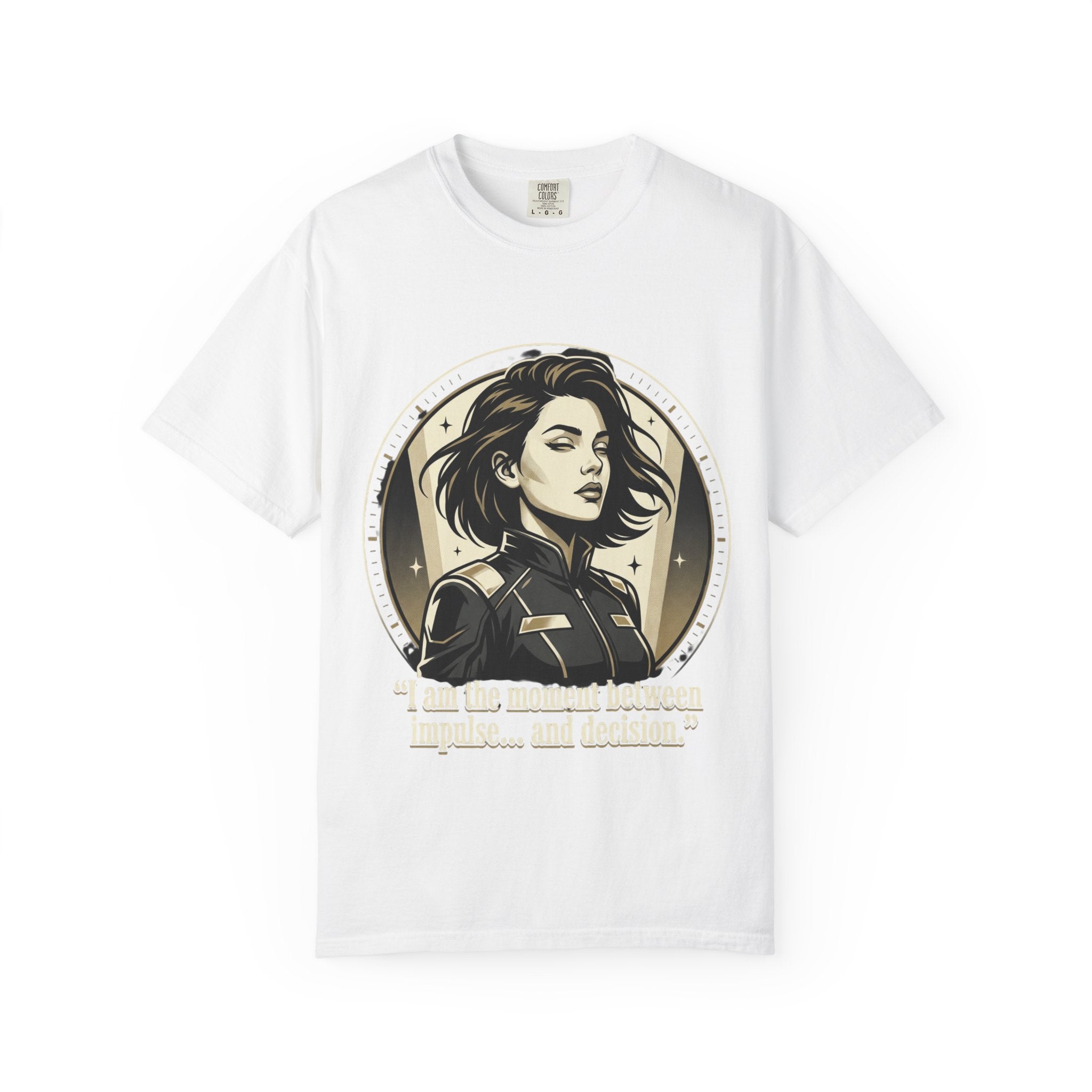 Power Runs Black Retro Space Captain Portrait T-Shirt — 'Fearless Commander' Graphic Tee by Power Runs Black