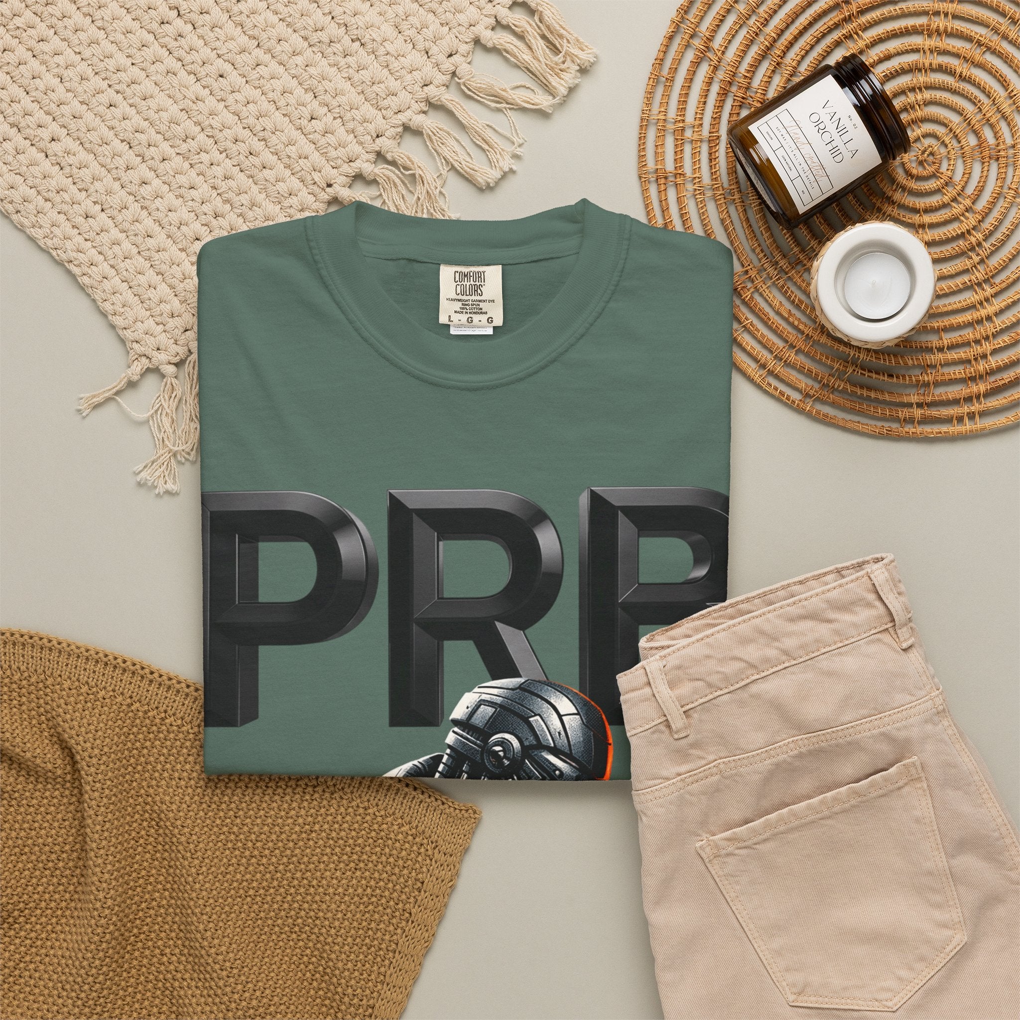 Built of Power PRB T-Shirt — Robotic Armor Graphic Tee by Printify