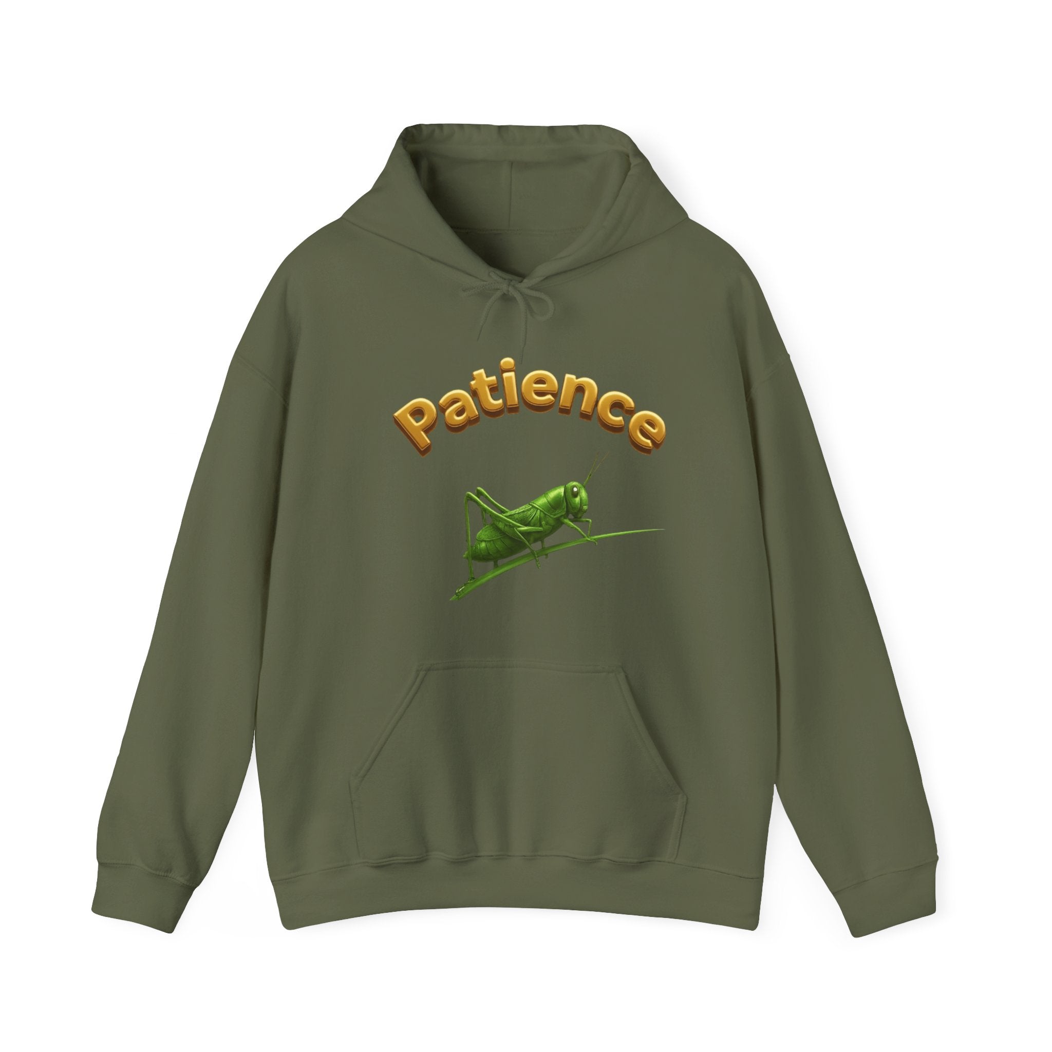 Power Runs Black PRB Patience Grasshopper Hoodie | Grasshopper Illustration, Word Art by Power Runs Black