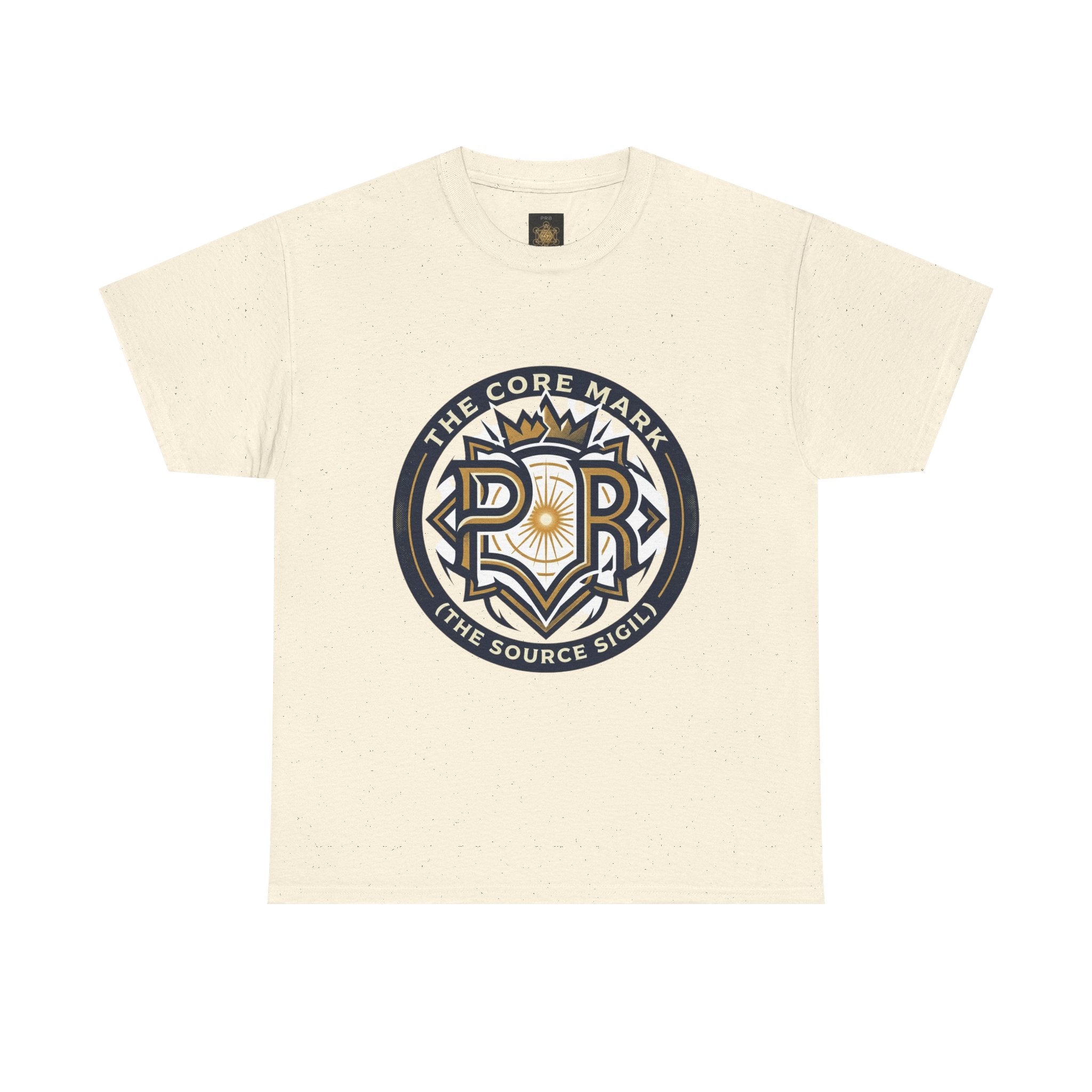 Power Runs Black PRB Core Mark Logo T-Shirt — "The Source Sigil" Retro Emblem Tee by Power Runs Black