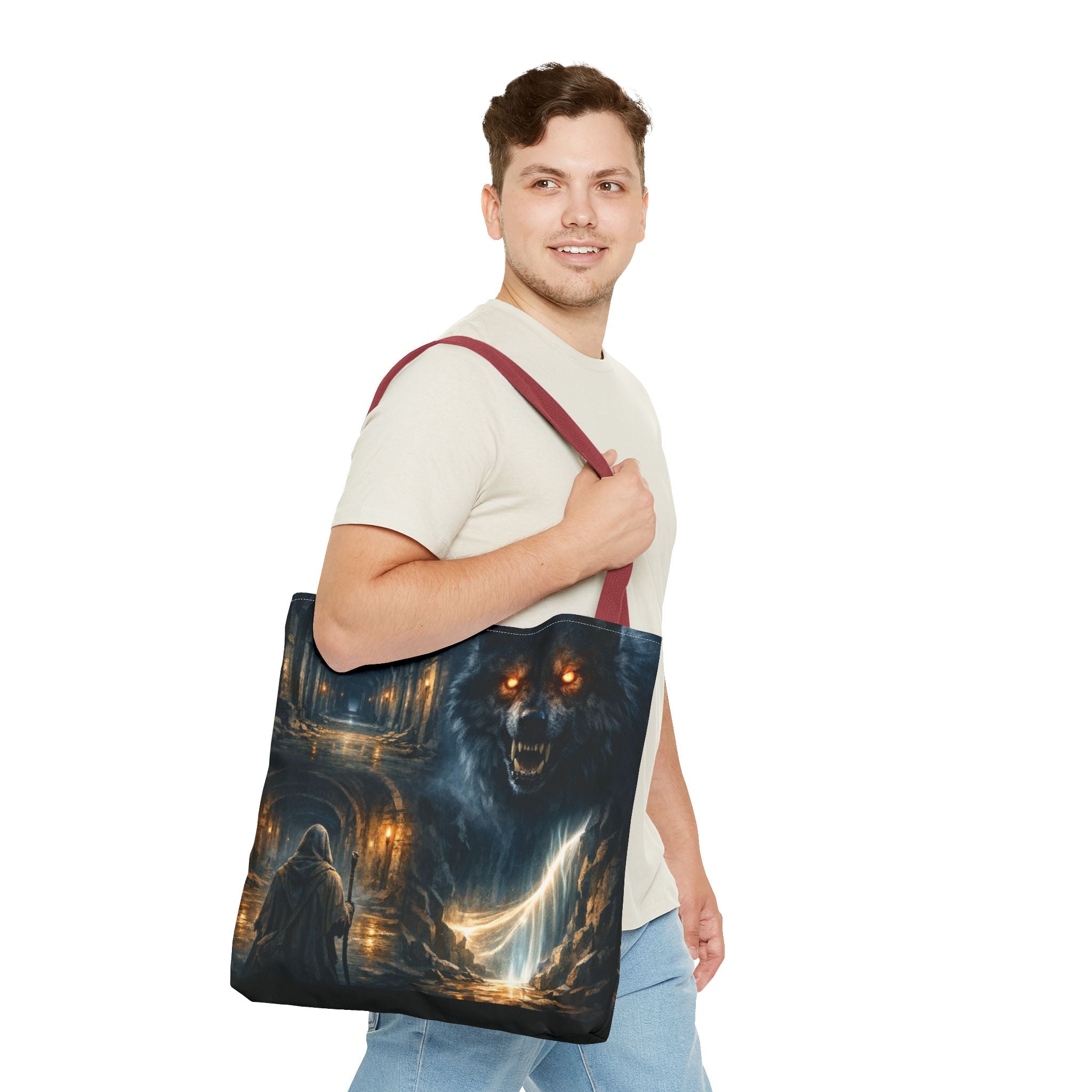 PRB The Echo Hounds Illustration Tote Bag | Gothic Horror Artwork by Power Runs Black