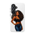 Pretty Rich Bitch by PRB Curly Hair Phone Case by Printify