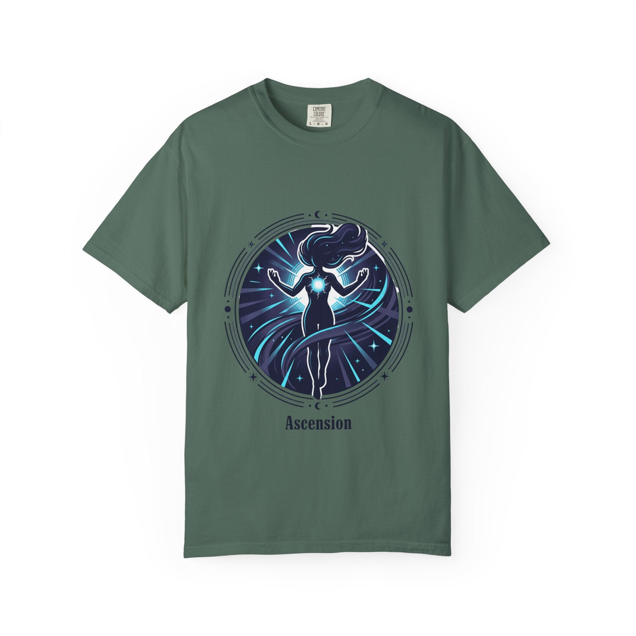 Power Runs Black PRB Ascension T-Shirt — Spiritual Energy Graphic Tee by Printify