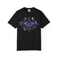 PRB Mystic All-Seeing Eye T-shirt | Cosmic Moon and Stars by Power Runs Black