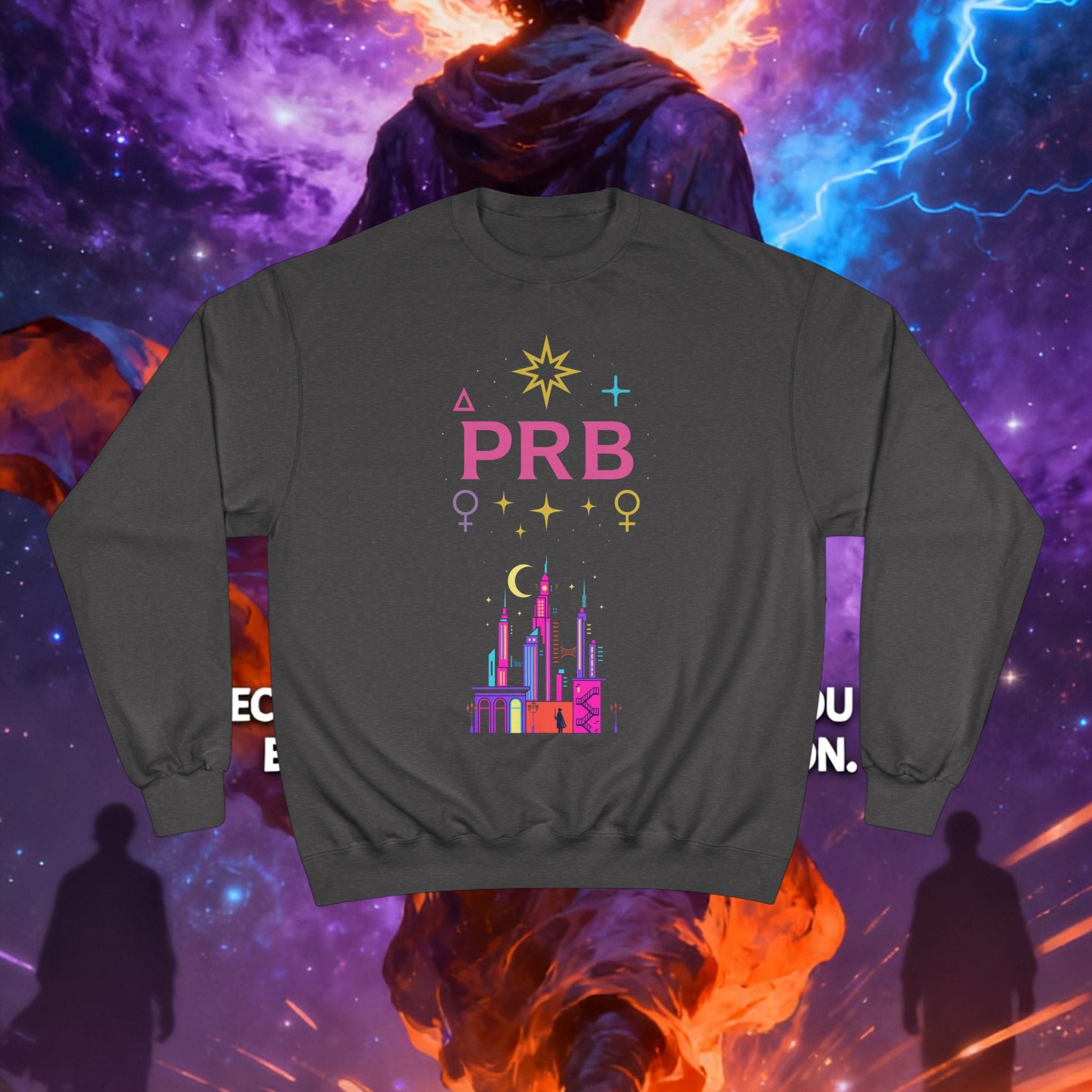 Pretty Rich Bitch by PRB Cityscape Sweatshirt — Colorful Pride-Inspired Urban Graphic by Power Runs Black