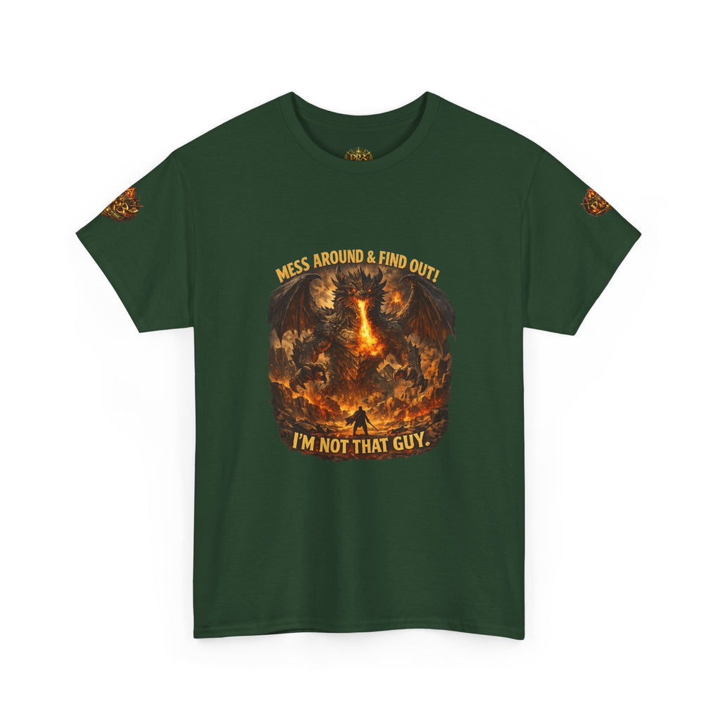 PRB Demonic Warrior Illustration Tee | "I'm Not That Guy" Graphic Shirt by Power Runs Black