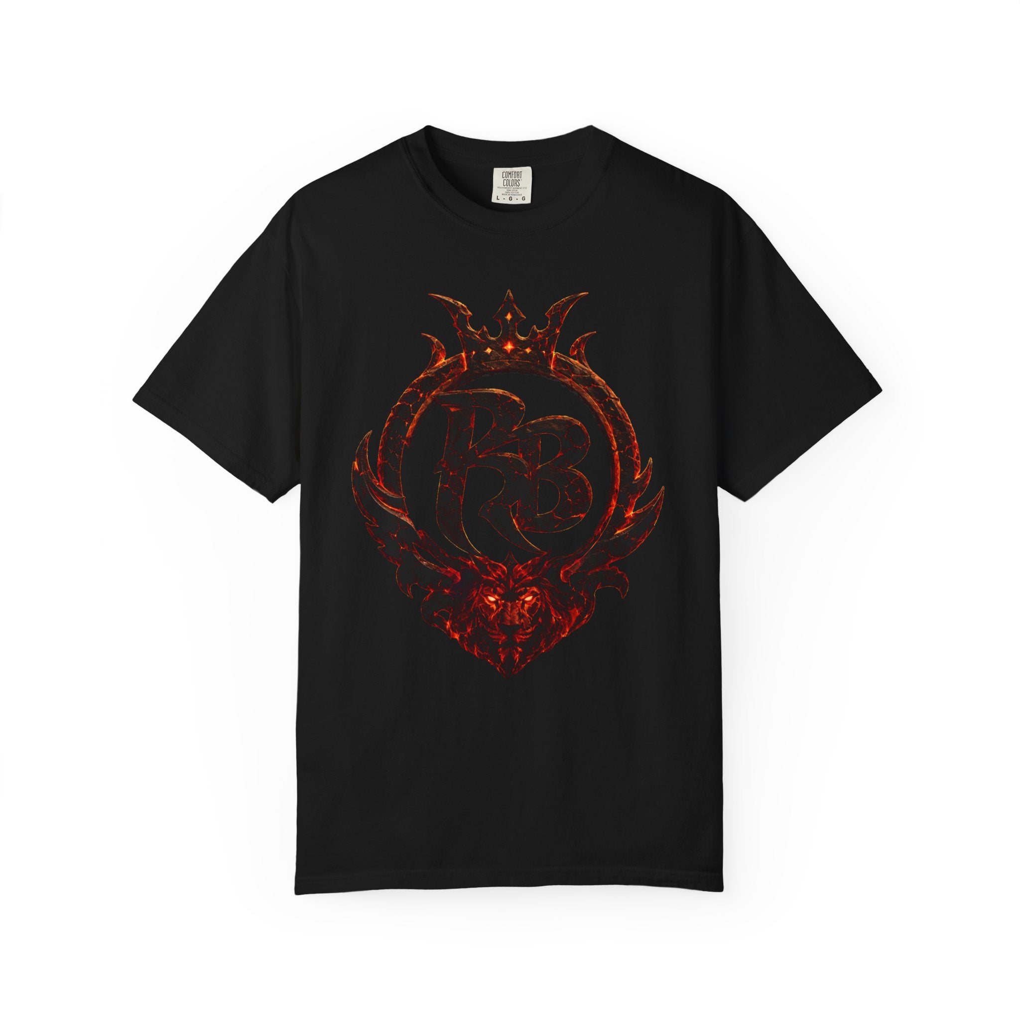 Power Runs Back PRB Flame Logo T-shirt | Fiery Emblem Tee, Grunge Rock Chic by Printify