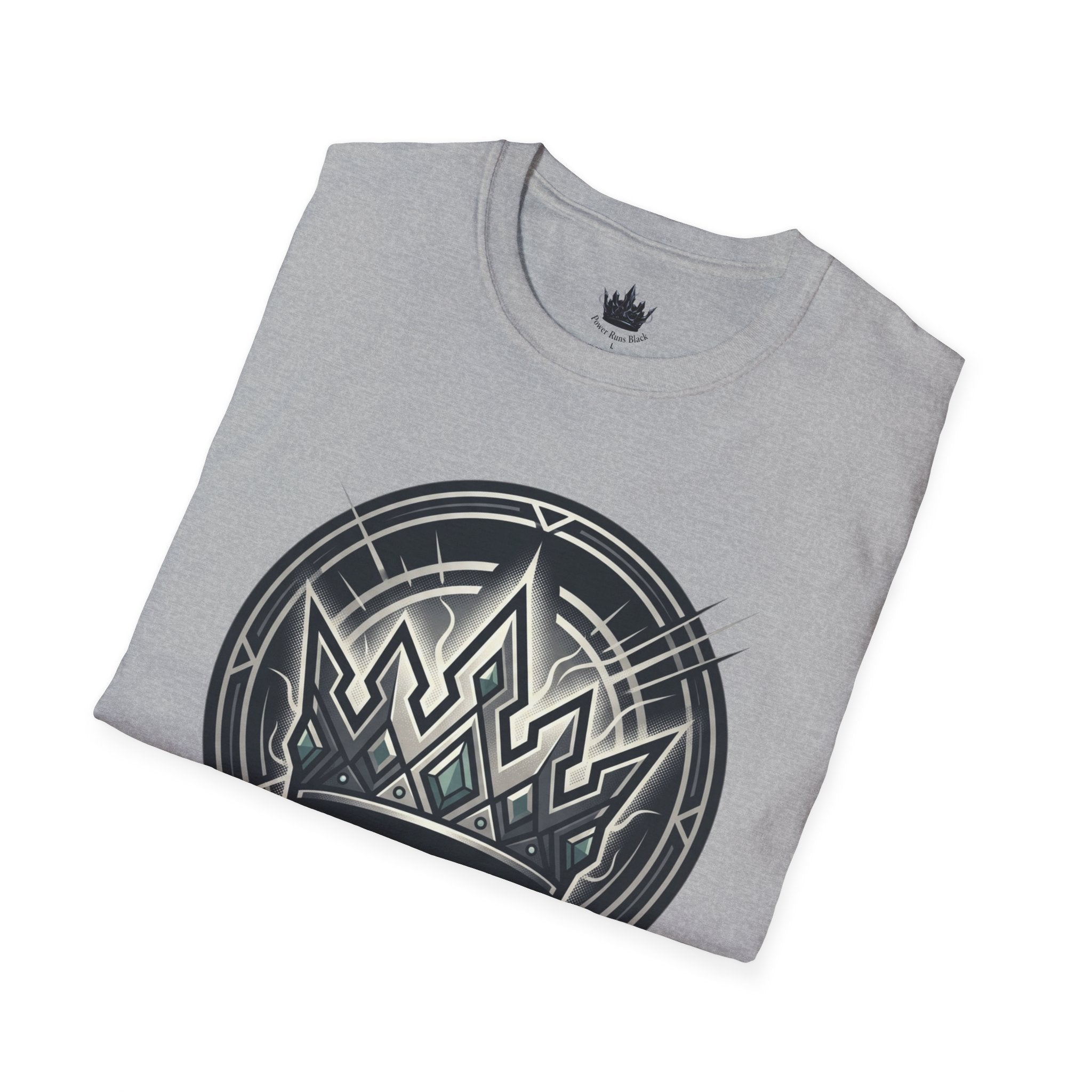 Power Runs Black PRB Crown Variant Graphic T-Shirt — The Crown Variant Emblem by Power Runs Black