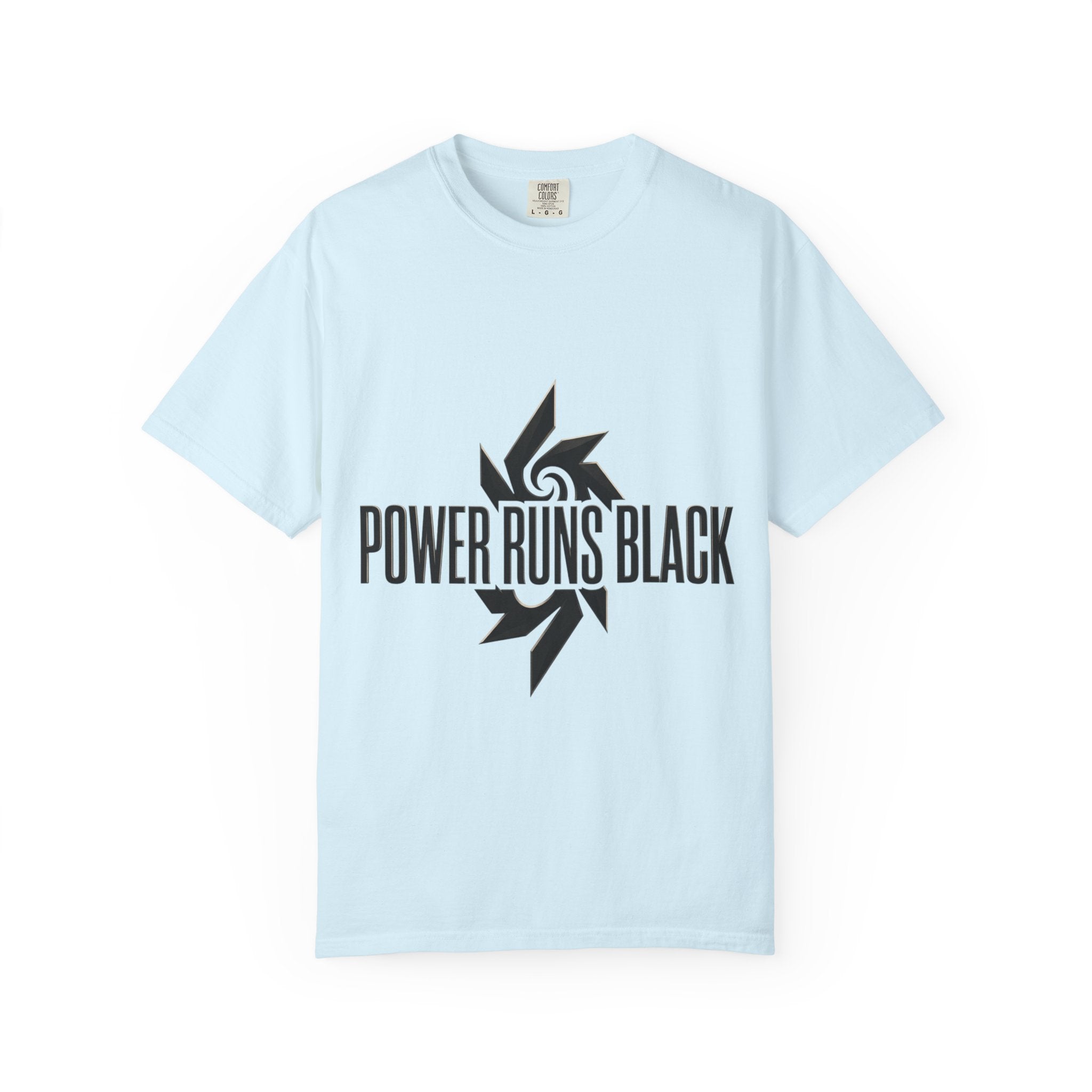 Power Runs Black PRB "Wear The Code" Mystic Shield T-Shirt — Geometric Sigil Graphic Tee by Printify