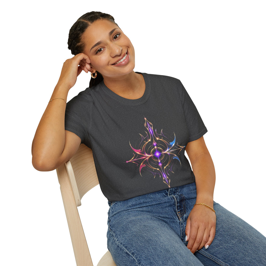 Power Runs Black PRB Pretty Rich Bitch The Collection Mystic Mandala Tee — Subtle Pastel Spiritual Graphic T-Shirt by Printify