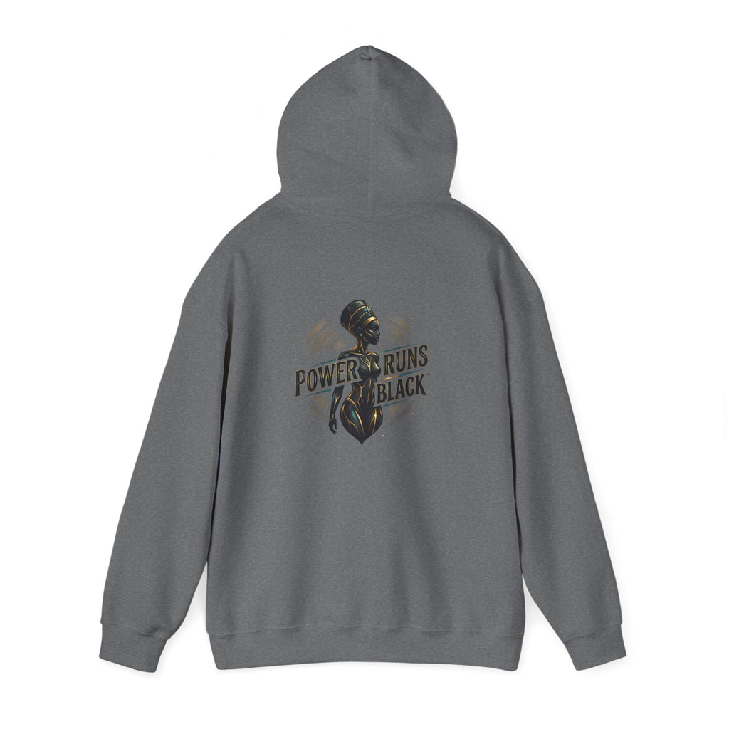 Power Runs Black PRB Logo hoodie Ascension State CROWN design by Power Runs Black