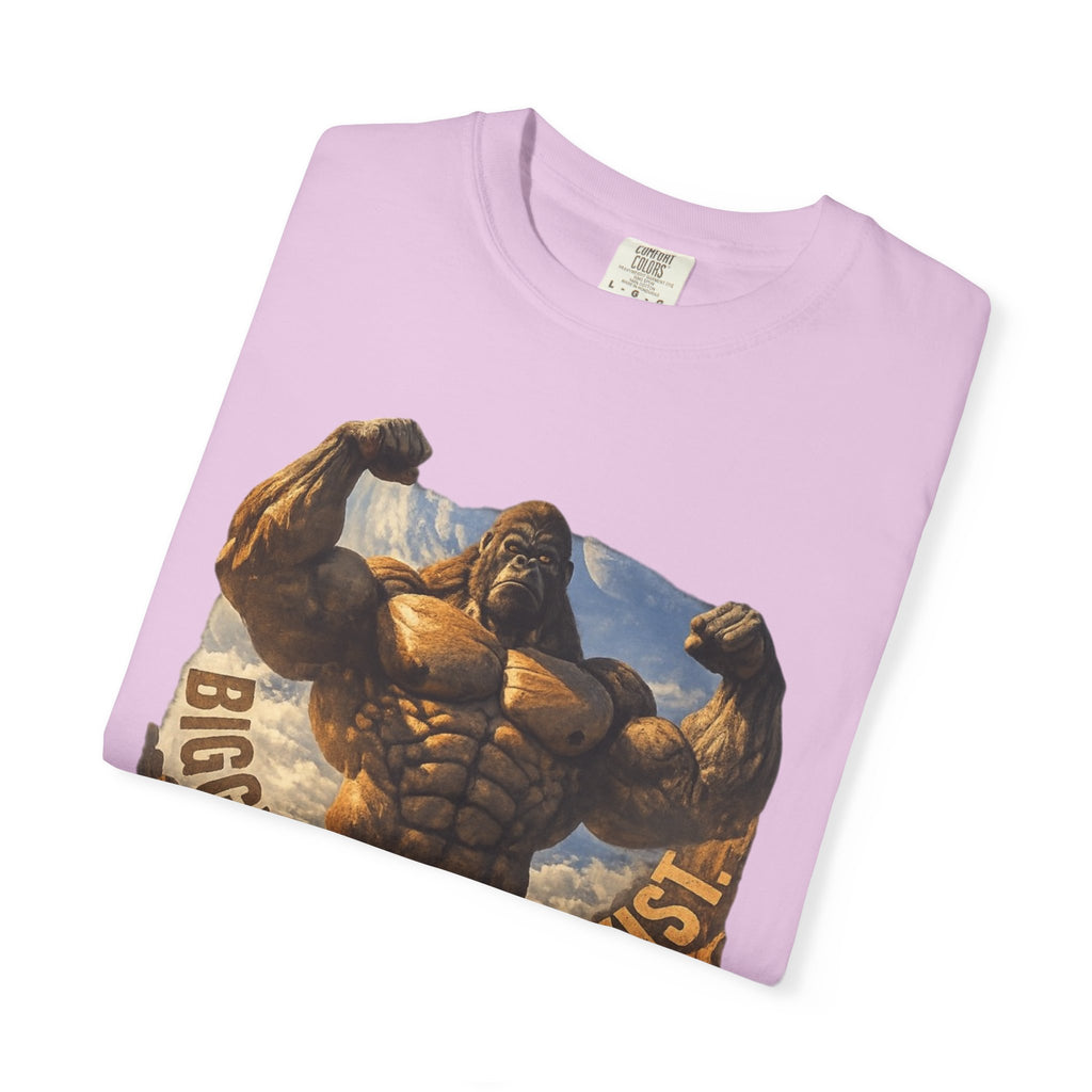 PRB Biggest Flex I Exist T-Shirt — Funny Muscle Gorilla Graphic Tee by Power Runs Black