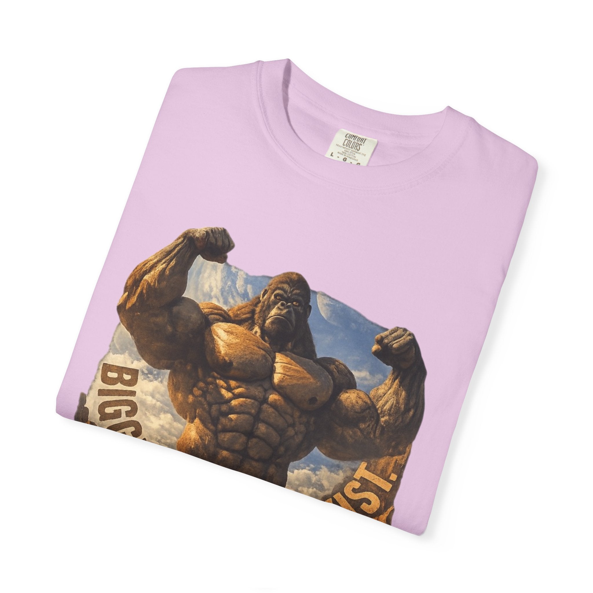 PRB Biggest Flex I Exist T-Shirt — Funny Muscle Gorilla Graphic Tee by Power Runs Black