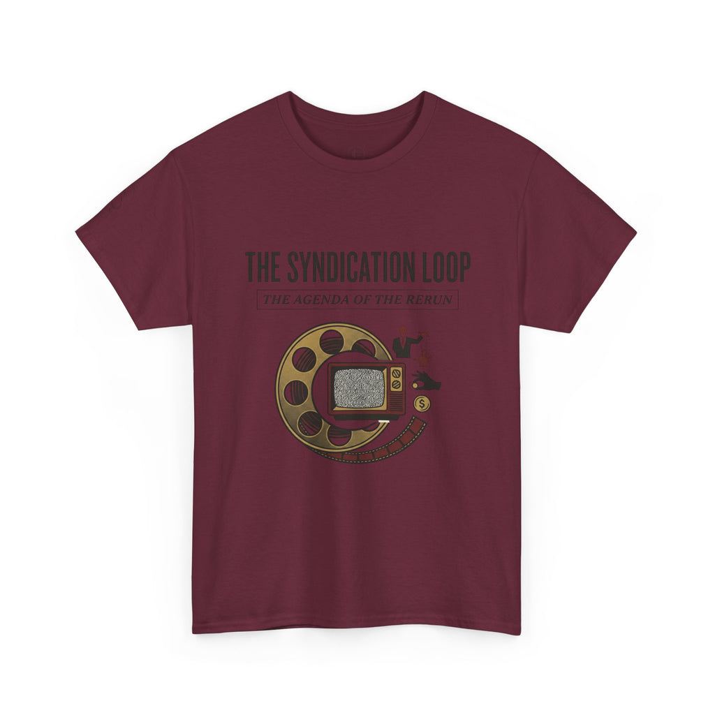 Power Runs Black — "The Agenda of the Arch" Retro TV Ouroboros Graphic Tee by Printify
