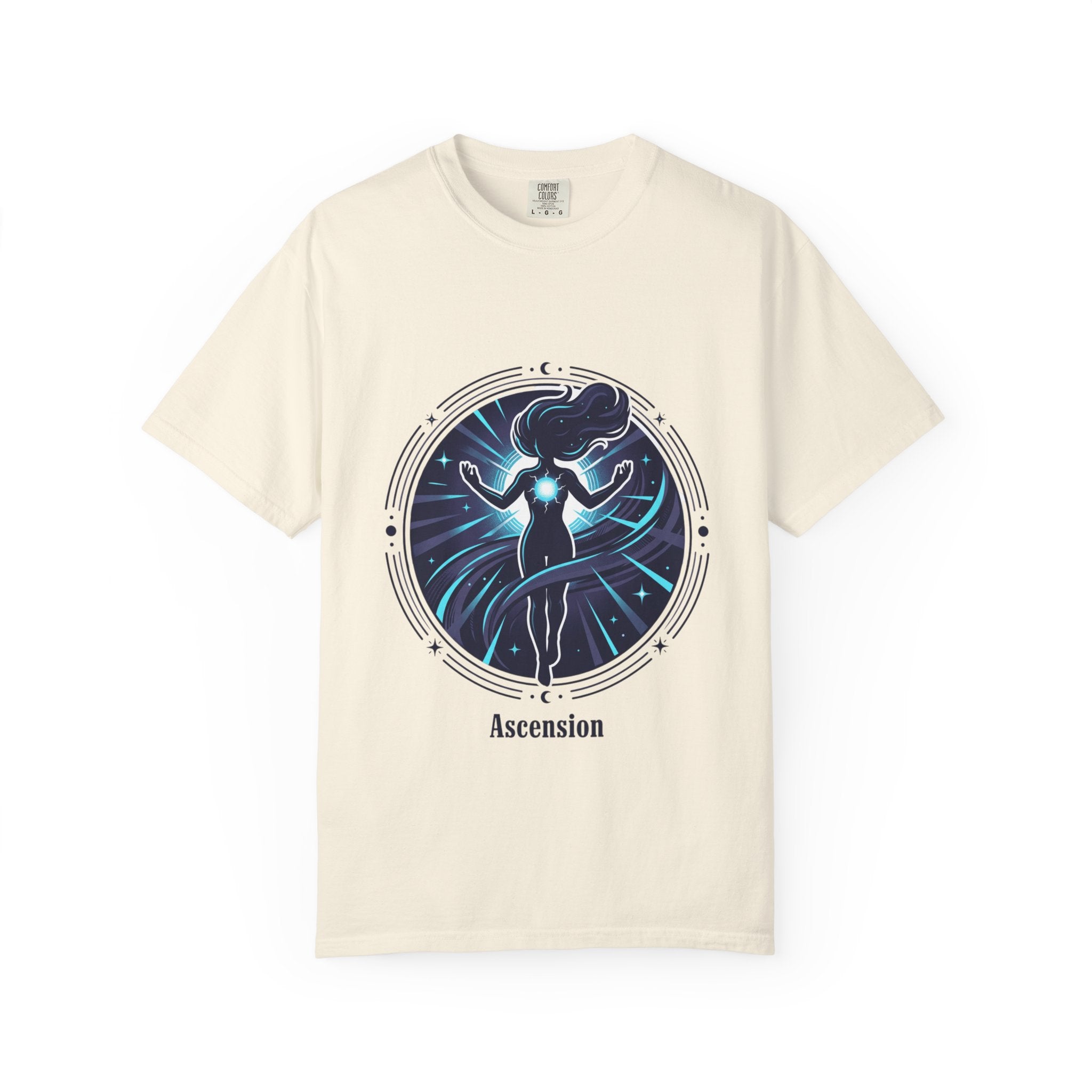 Power Runs Black PRB Ascension T-Shirt — Spiritual Energy Graphic Tee by Printify