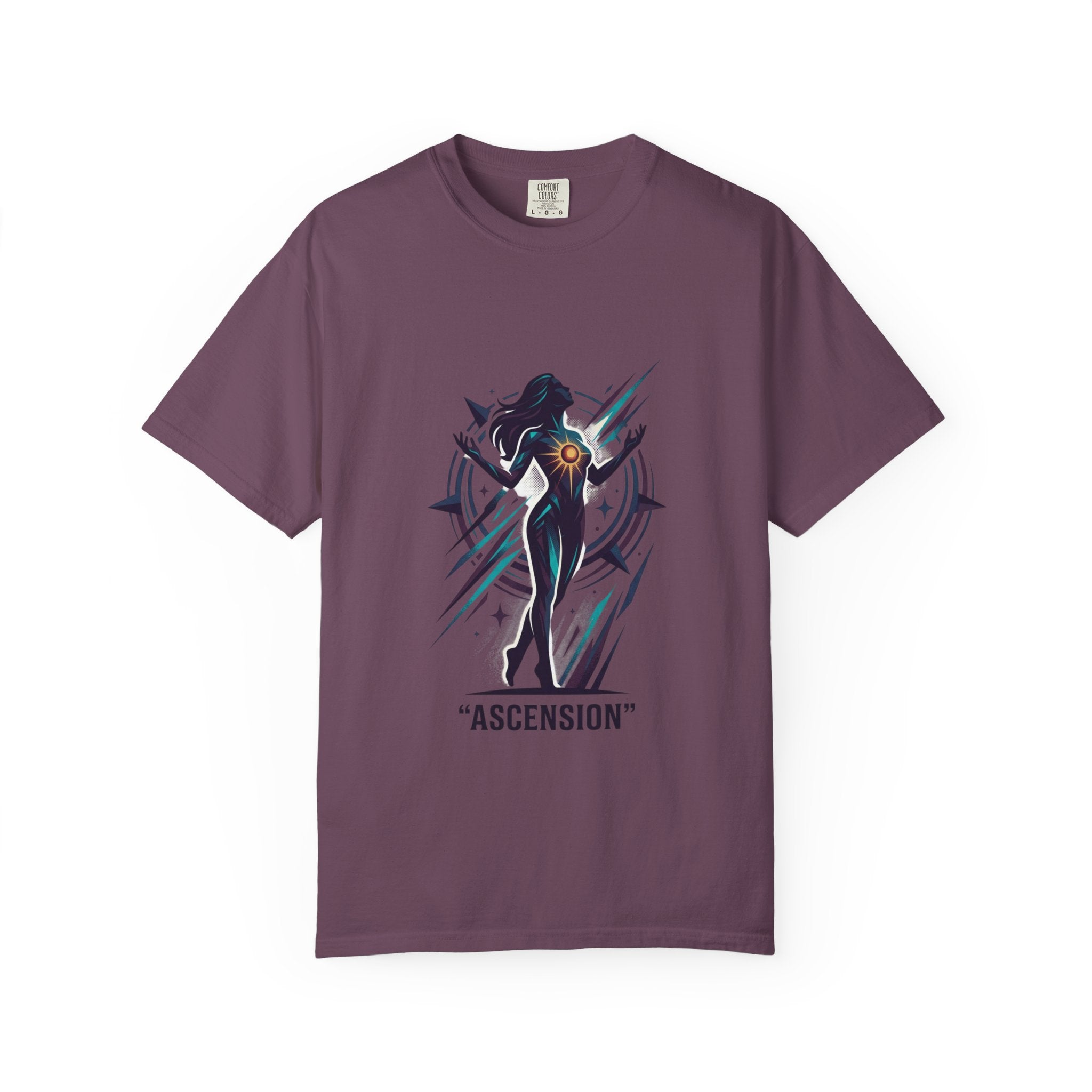 Power Runs Black PRB Ascension Graphic T-Shirt — Cosmic Silhouette Tee by Power Runs Black