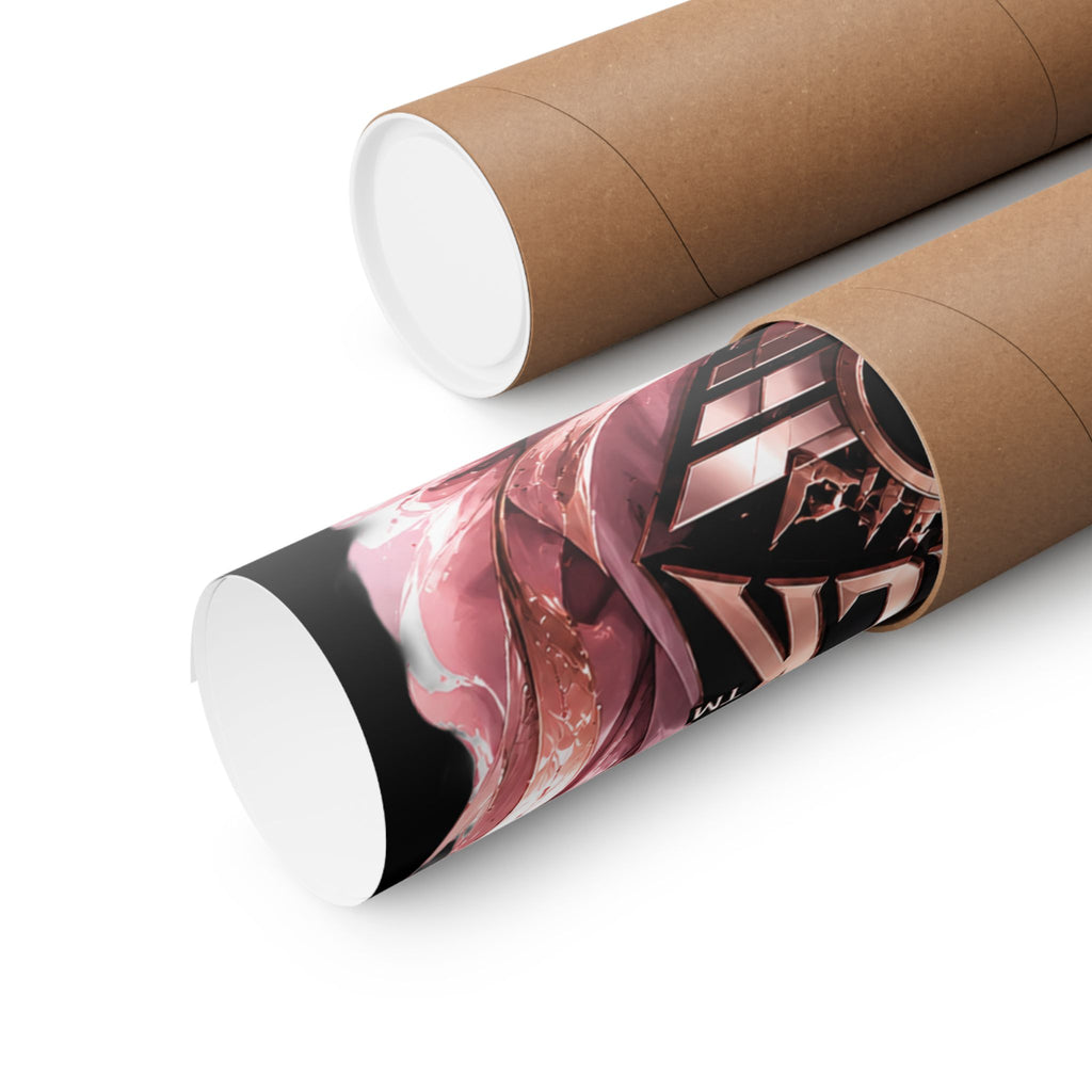 Power Runs Black Matte Poster — "Power Runs Black" Afrocentric Art Print by Power Runs Black