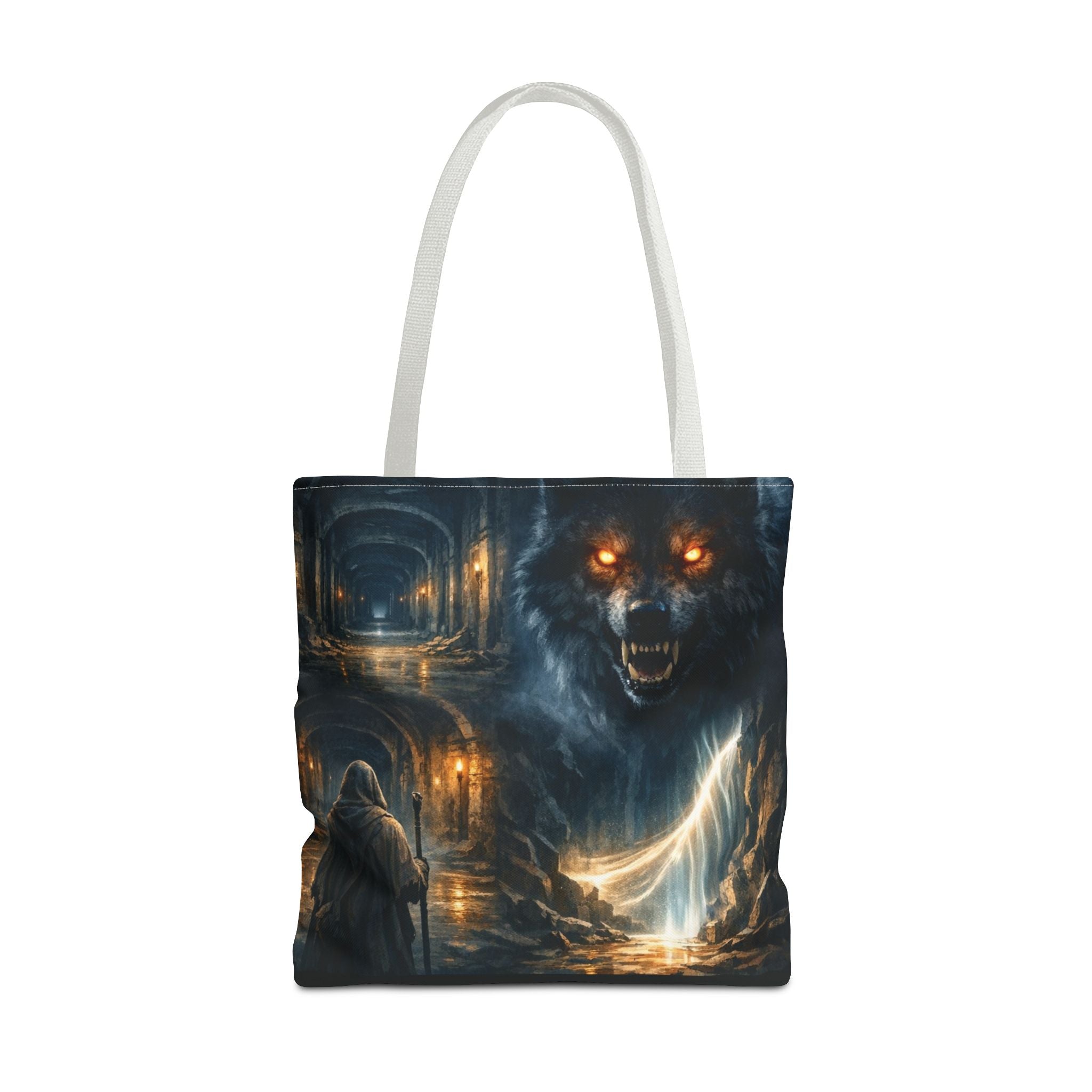 PRB The Echo Hounds Illustration Tote Bag | Gothic Horror Artwork by Printify
