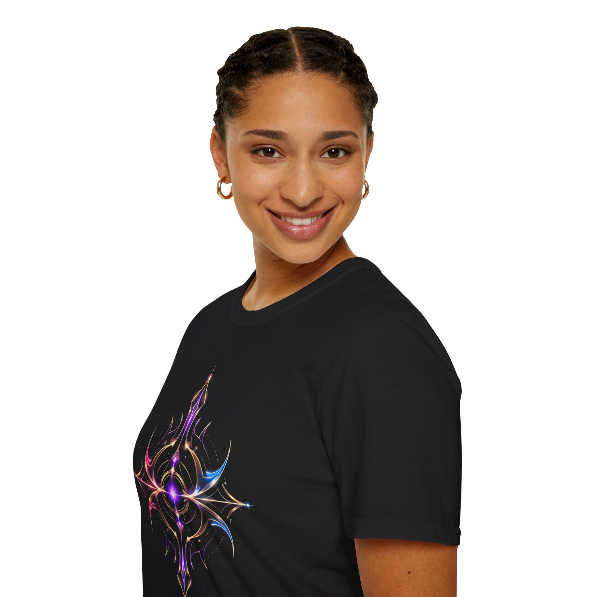 Power Runs Black PRB Pretty Rich Bitch The Collection Mystic Mandala Tee — Subtle Pastel Spiritual Graphic T-Shirt by Printify
