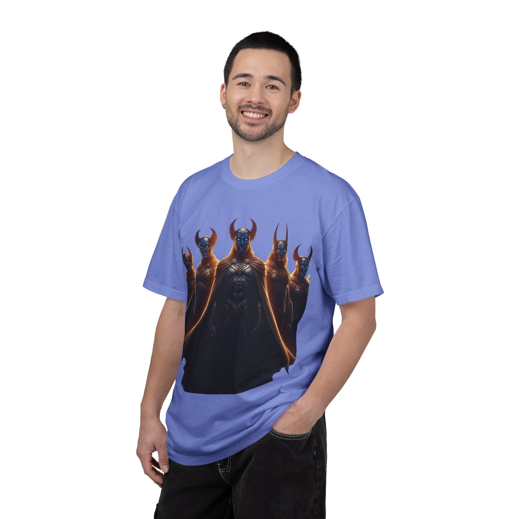 Power Runs Black PRB Dark Legion Graphic T-Shirt — Horned Warriors Fantasy Tee by Power Runs Black