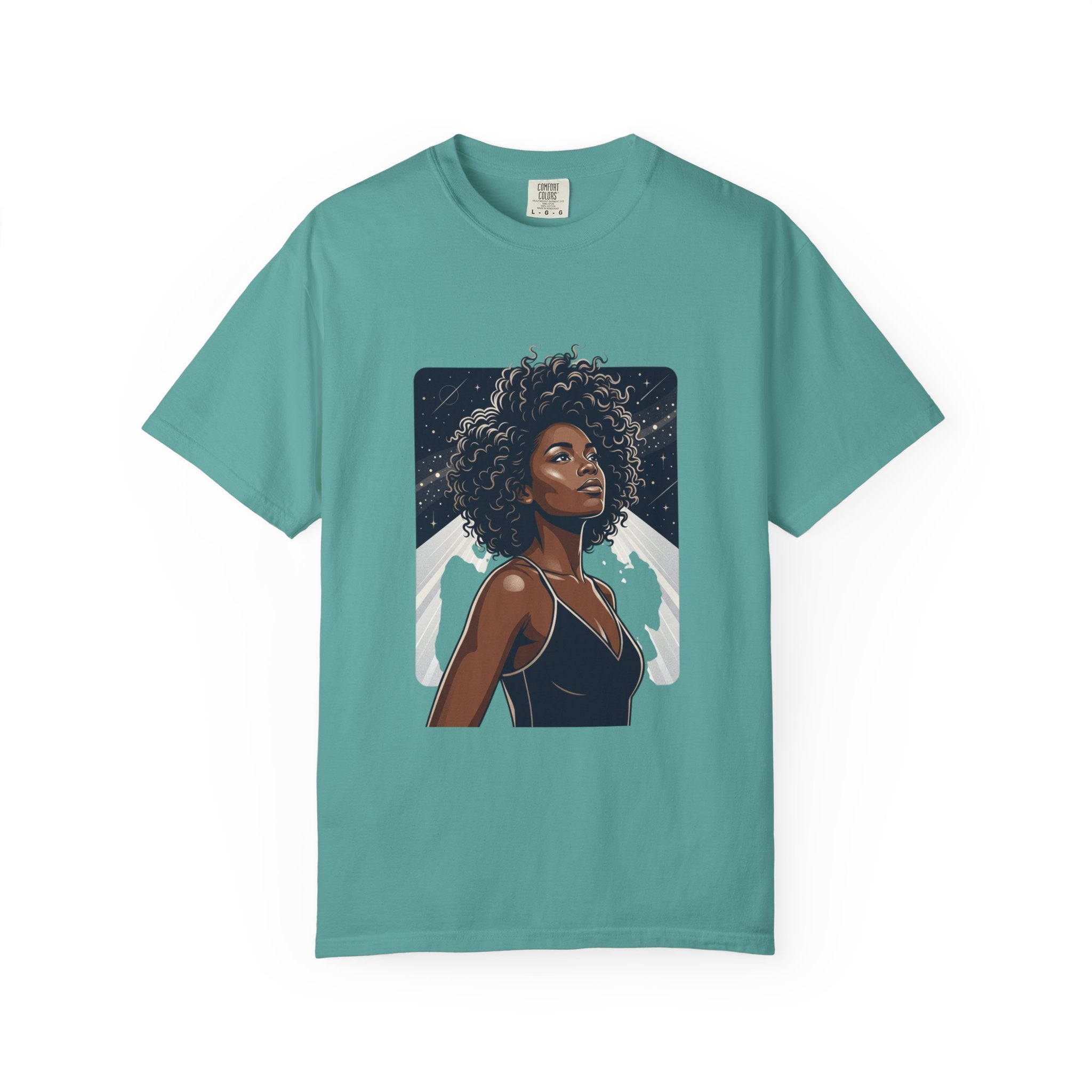 Pretty Rich Bitch The Collection by PRB T-Shirt — Afro Woman Graphic Tee by Power Runs Black