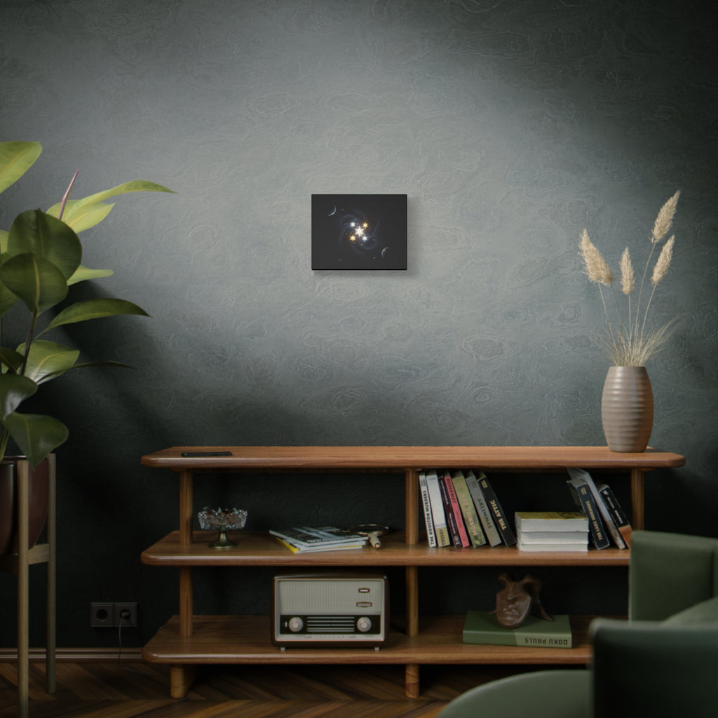 PRB Celestial Star Cluster Matte Canvas Print — Cosmic Planets Wall Art by Printify