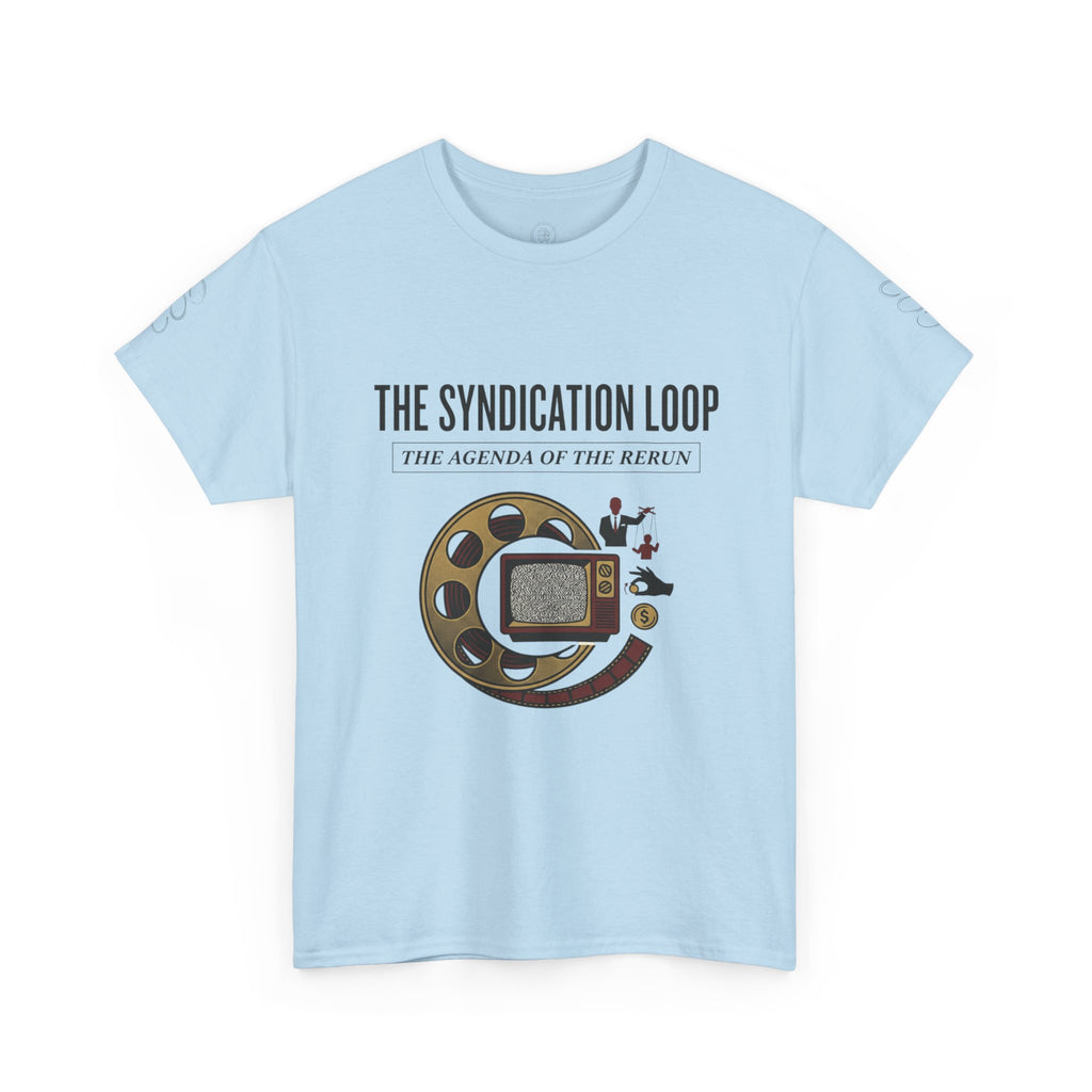 Power Runs Black — "The Agenda of the Arch" Retro TV Ouroboros Graphic Tee by Printify