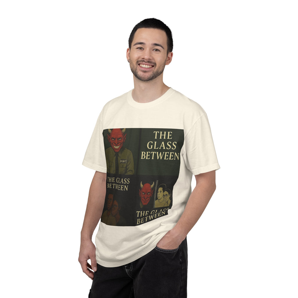 PRB The Glass Between Vintage Collage T-Shirt by Power Runs Black