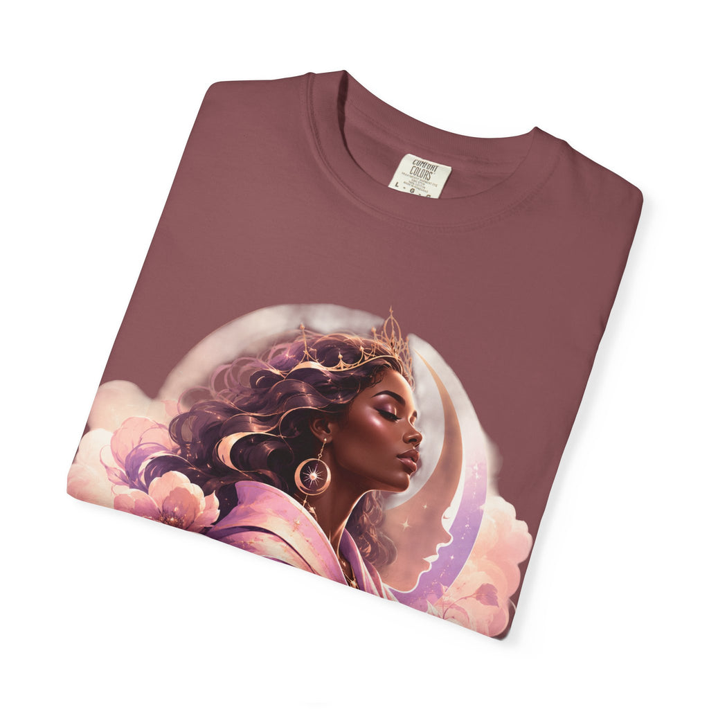 Power Runs Black graphic tee | Black woman portrait, Afro empowerment shirt by Power Runs Black