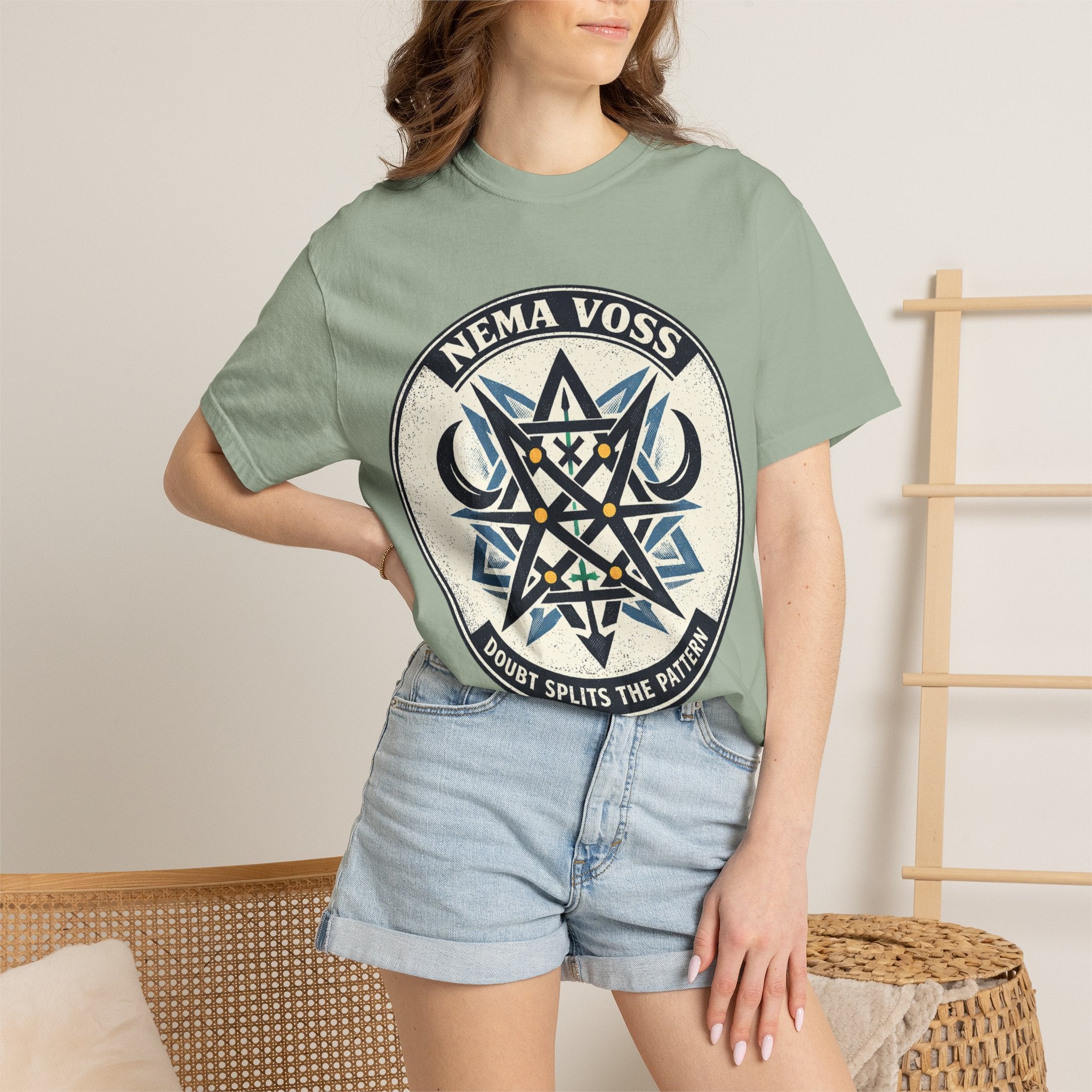 Power Runs Black PRB Nema Voss 'Doubt Splits the Pattern' Graphic T-Shirt by Power Runs Black