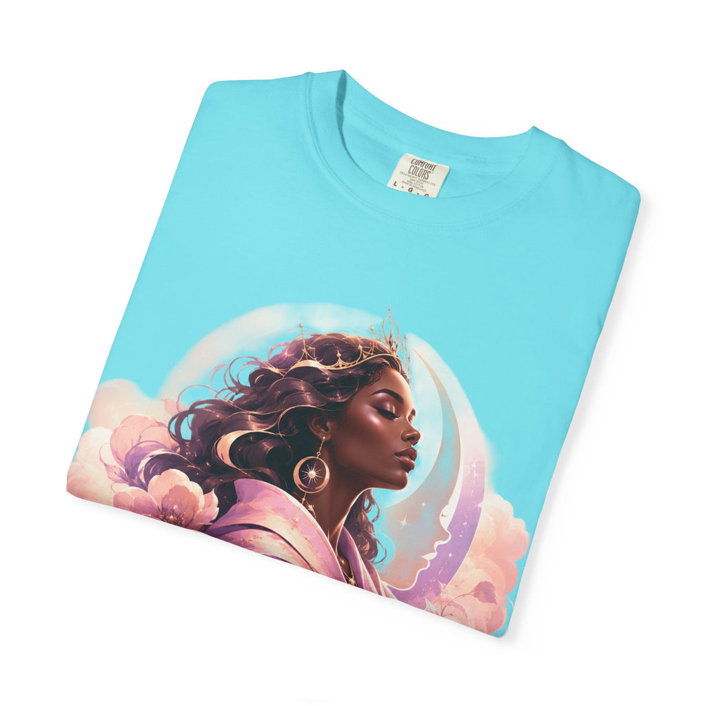 Power Runs Black graphic tee | Black woman portrait, Afro empowerment shirt by Power Runs Black