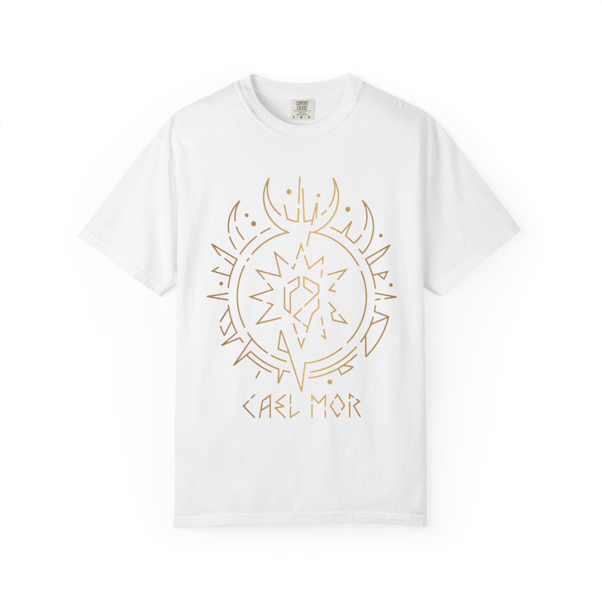 Power Runs Black PRB Cael Mór Symbol T-Shirt — ‘Nothing Connects’ Minimal Graphic Tee by Power Runs Black