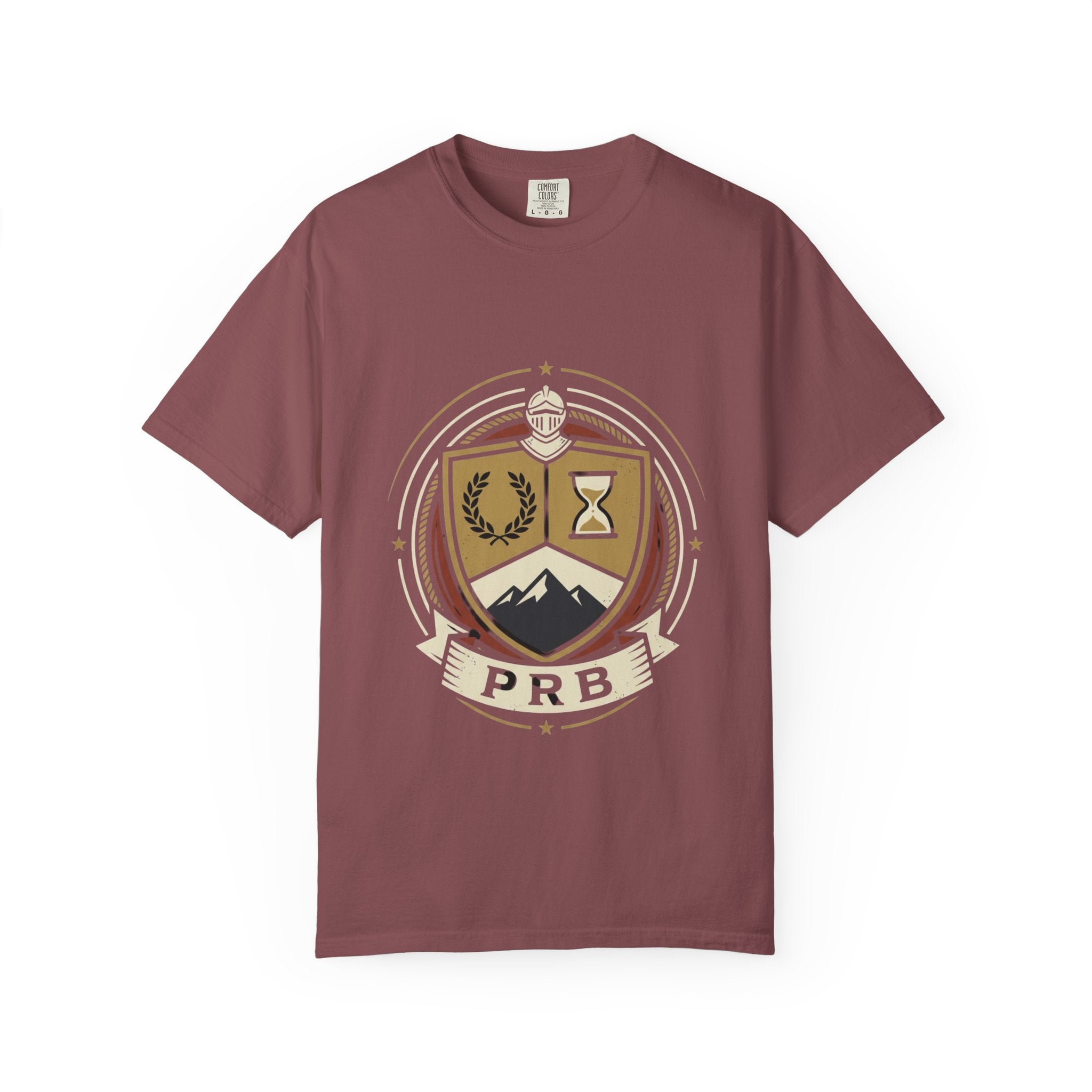 Adventure Crest Emblem T-Shirt | Vintage Mountain Badge Graphic Tee by Printify