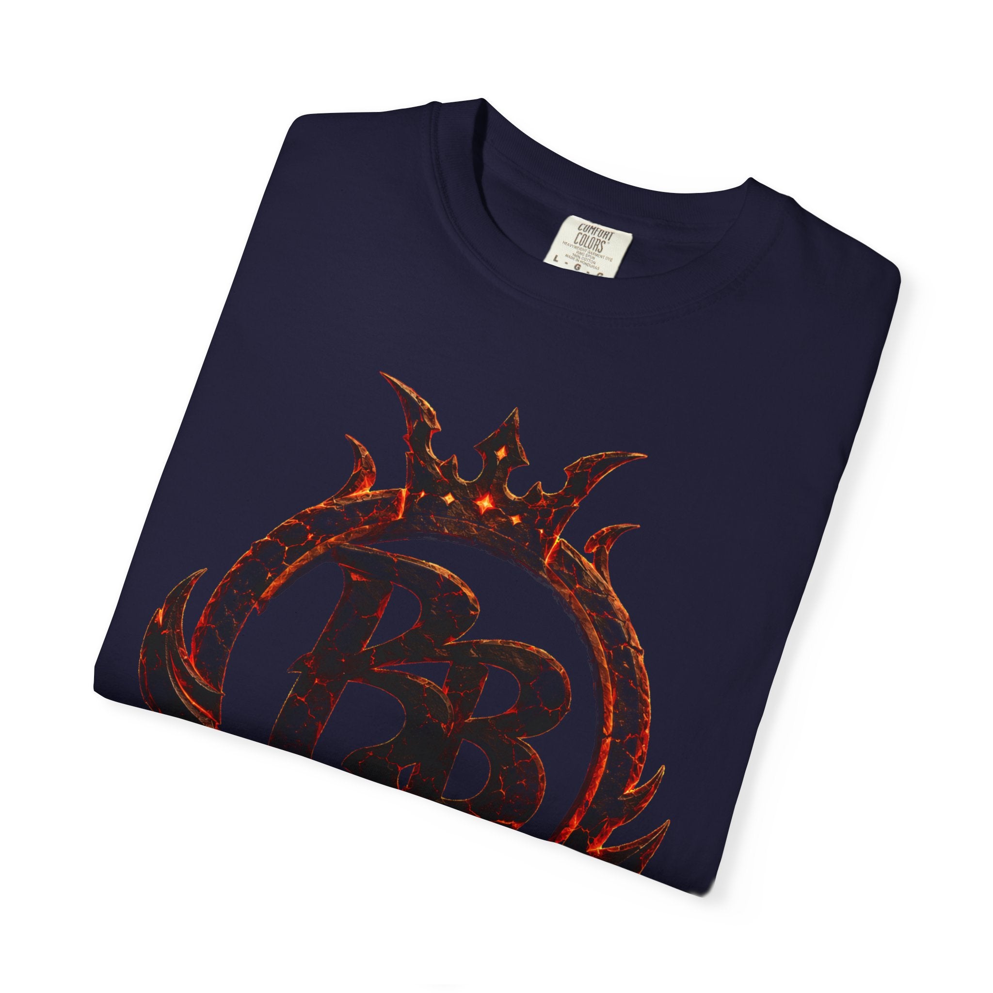 Power Runs Back PRB Flame Logo T-shirt | Fiery Emblem Tee, Grunge Rock Chic by Printify